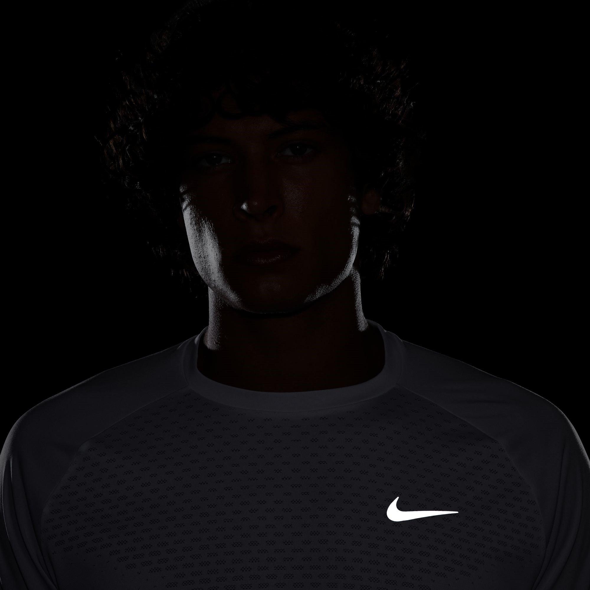 White - Nike - Mens Nike Stride Short Sleeve Performance T-Shirt - 9