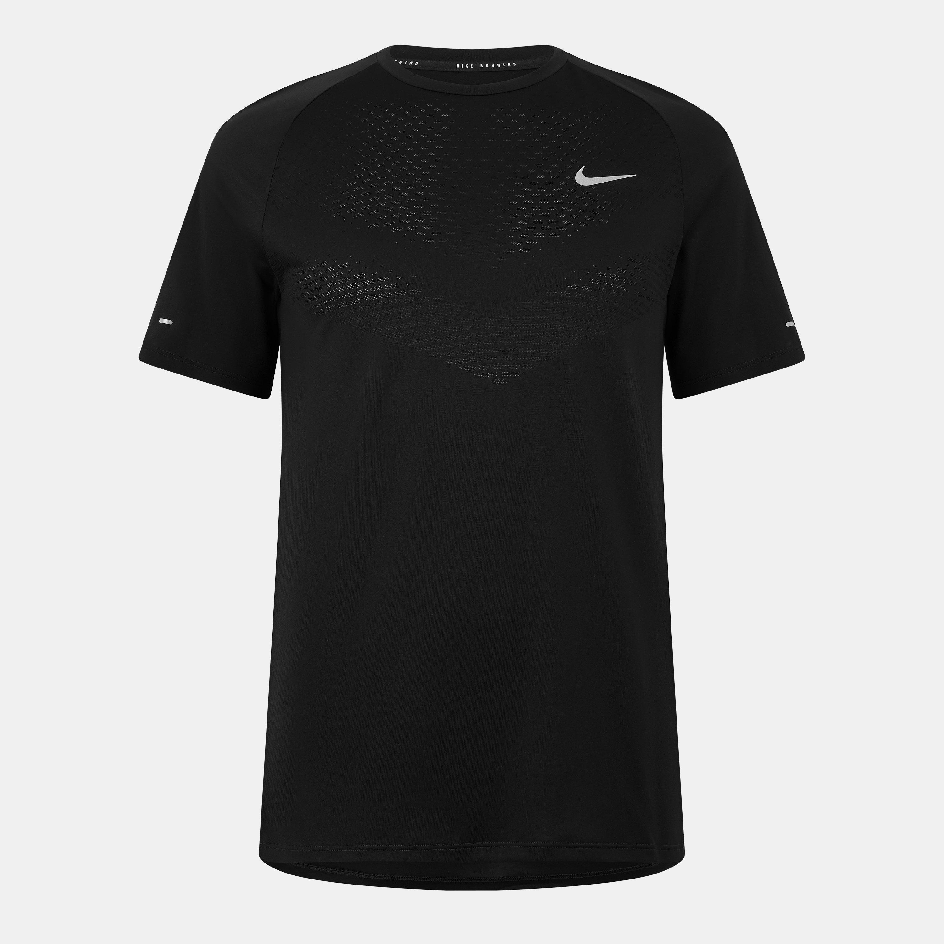 Nike Men's Stride Short Sleeve Performance T-Shirt - Black - 2XL