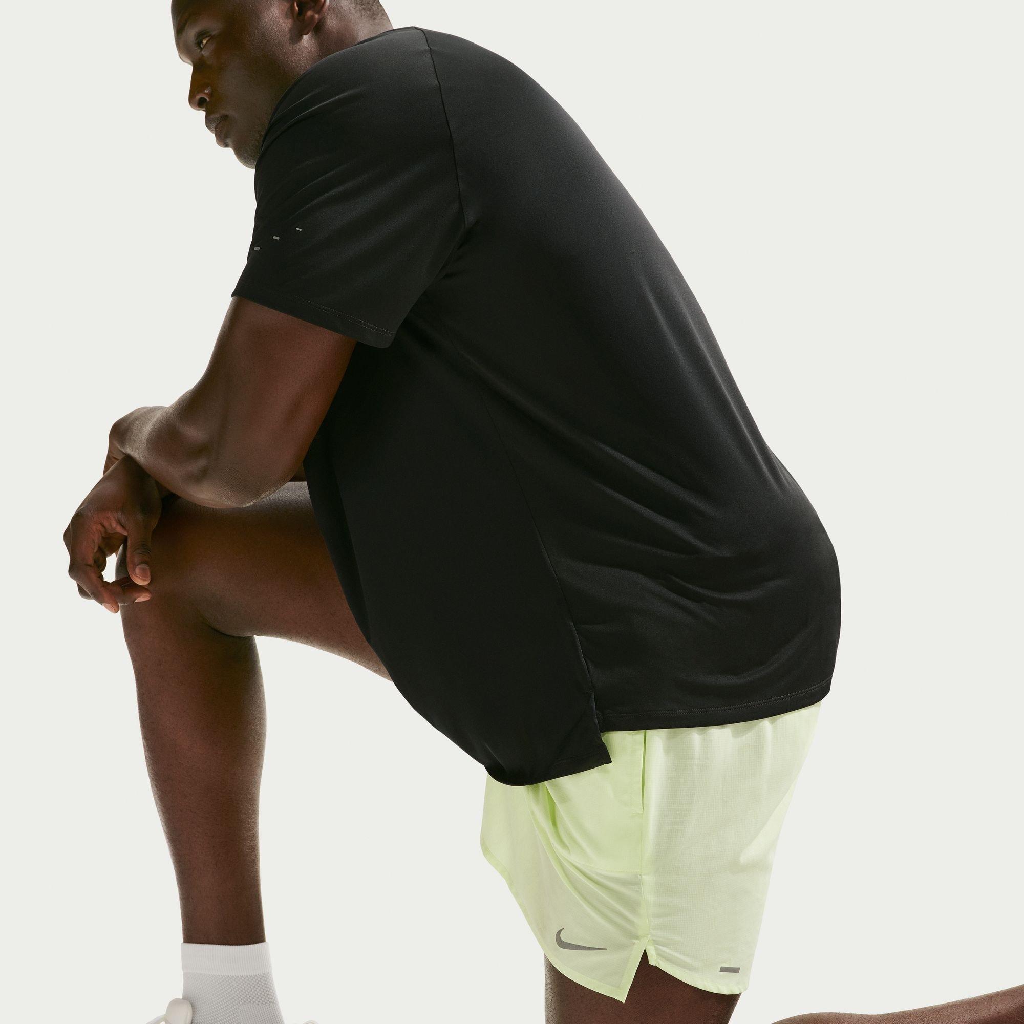 Black - Nike - Nike Stride Short Sleeve Performance T-Shirt - 12