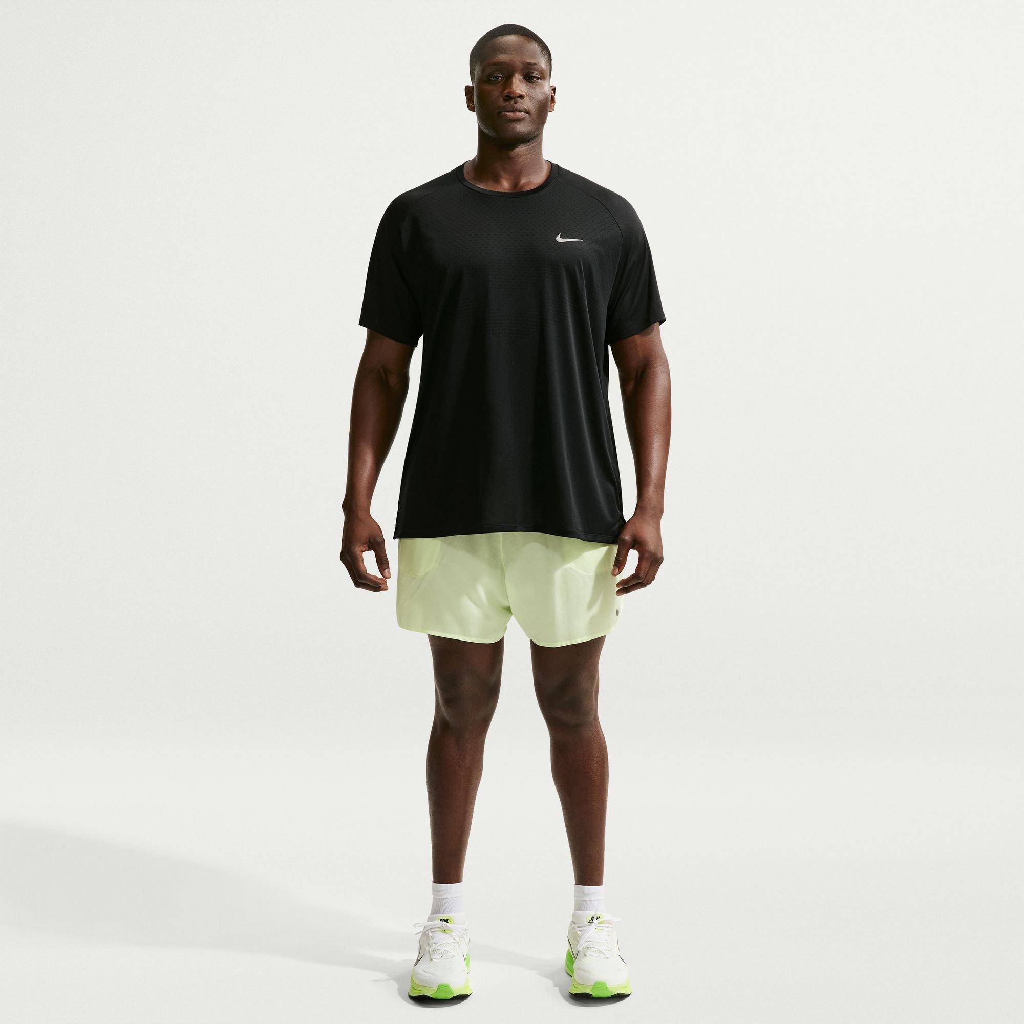 Black - Nike - Nike Stride Short Sleeve Performance T-Shirt - 13