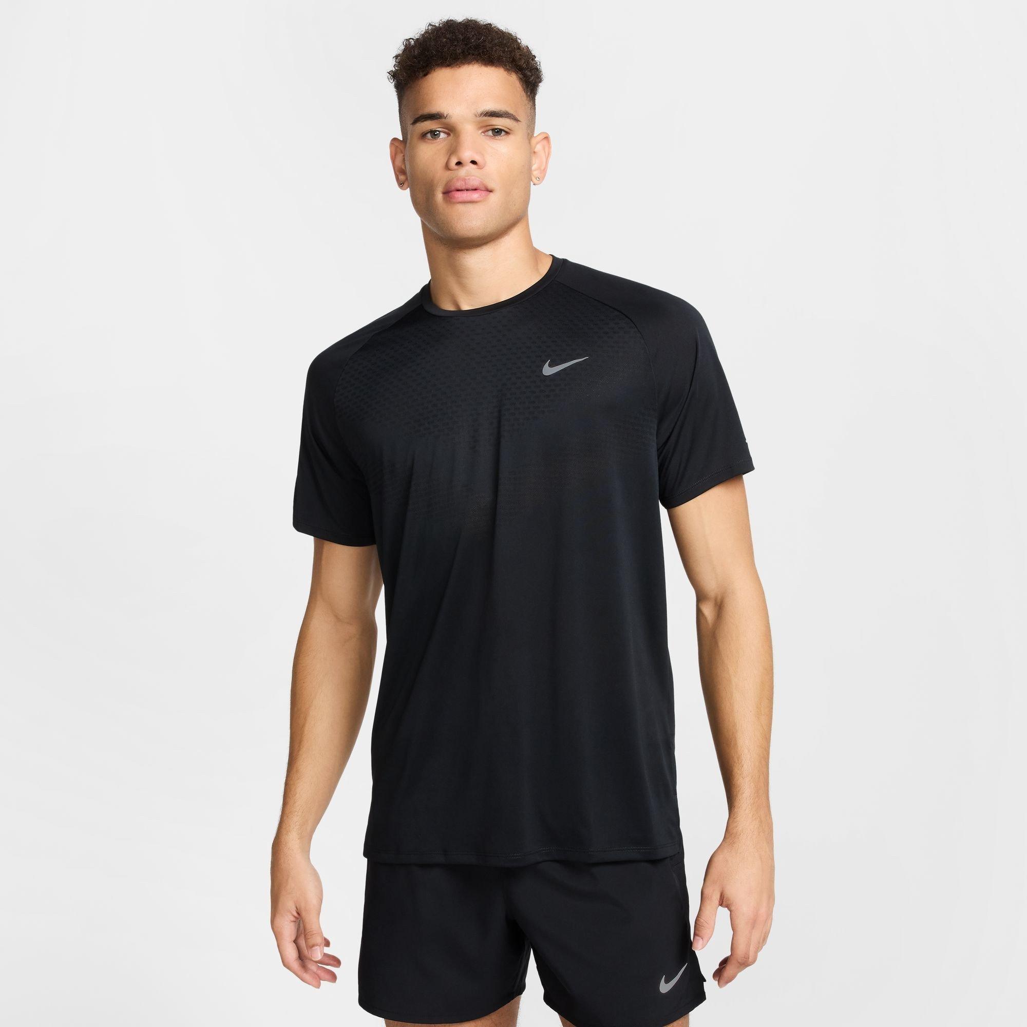 Black - Nike - Nike Stride Short Sleeve Performance T-Shirt - 3
