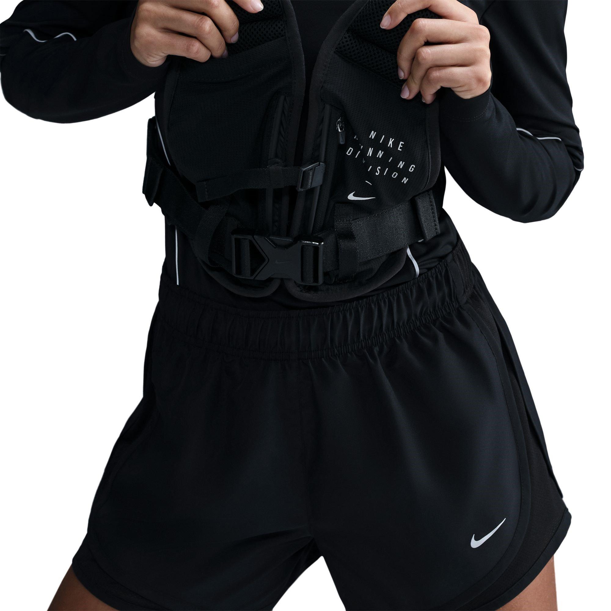 Schwarz - Nike - Tempo Women's Dri-FIT Mid-Rise Brief-Lined Running Shorts - 2