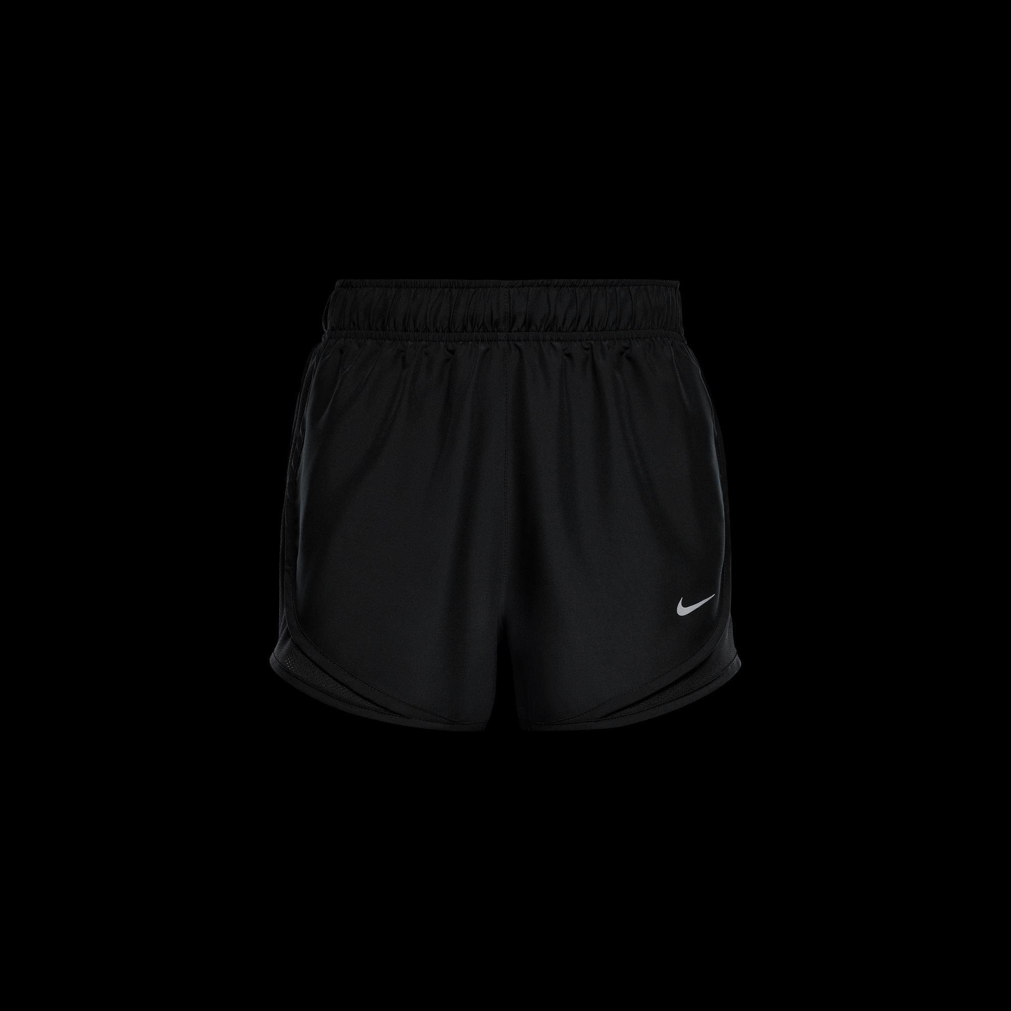Schwarz - Nike - Tempo Women's Dri-FIT Mid-Rise Brief-Lined Running Shorts - 12