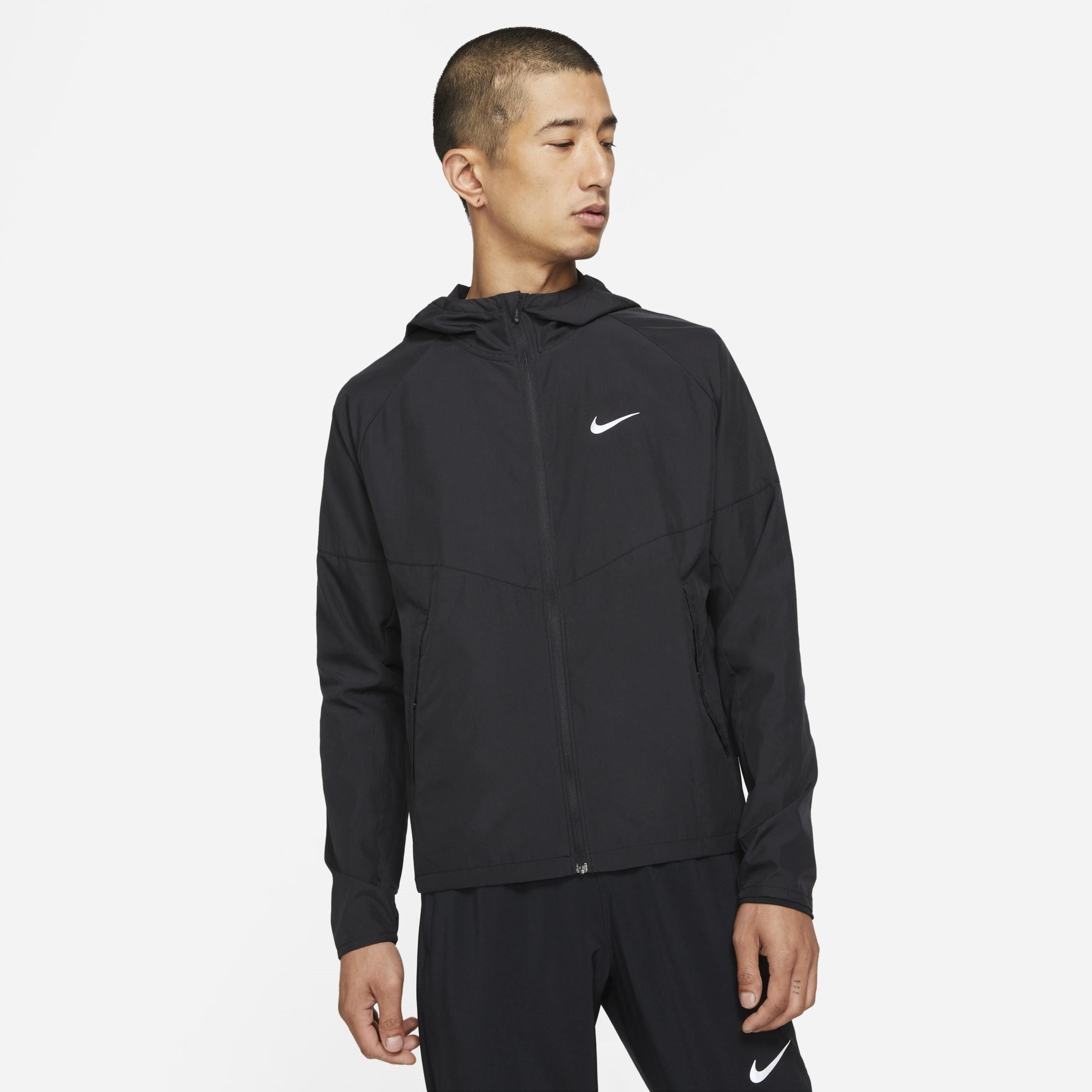 Black/Ref.Silv - Nike - Repel Miler Mens Running Jacket - 1