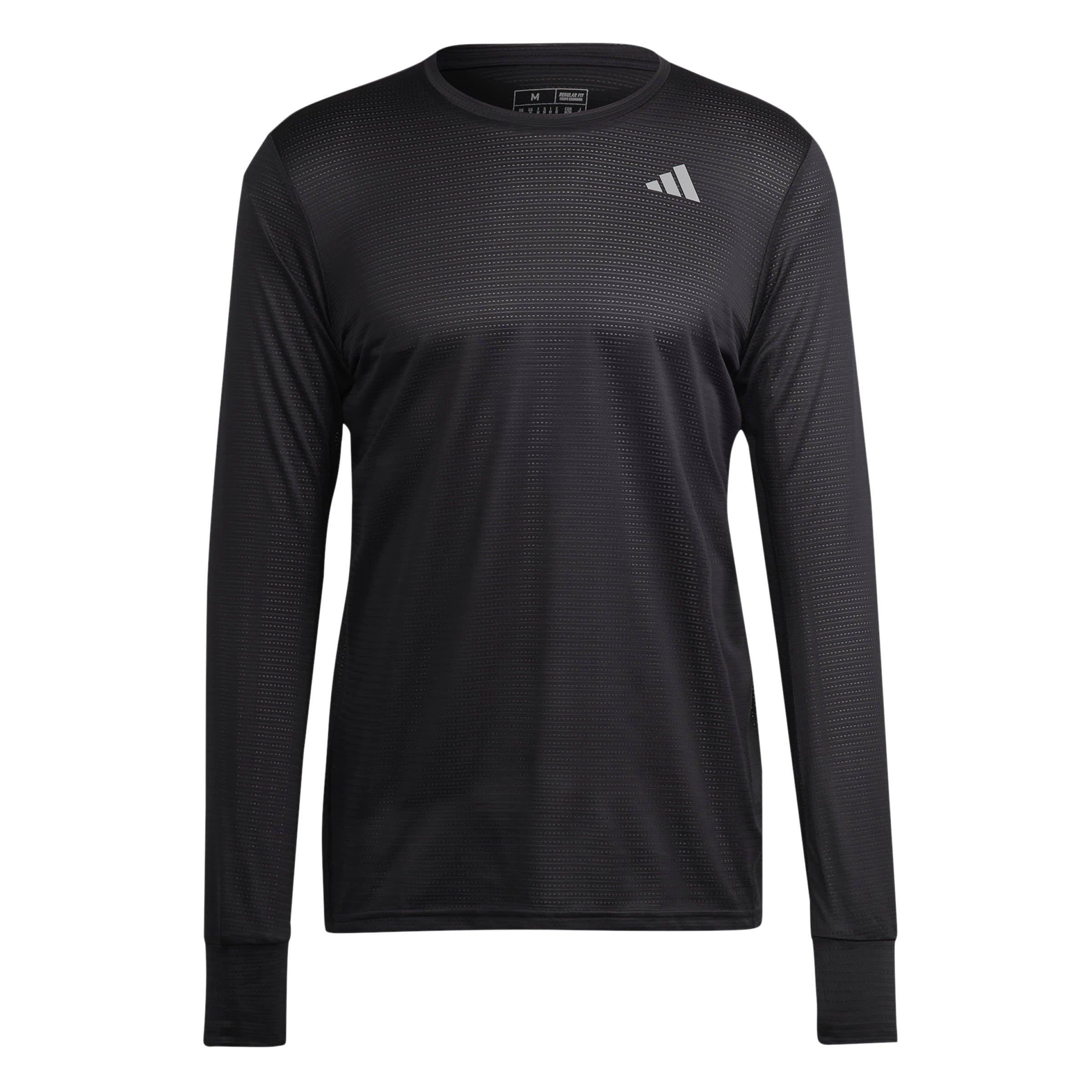 Schwarz - adidas - Own The Run Long-Sleeve Top Adults - 1