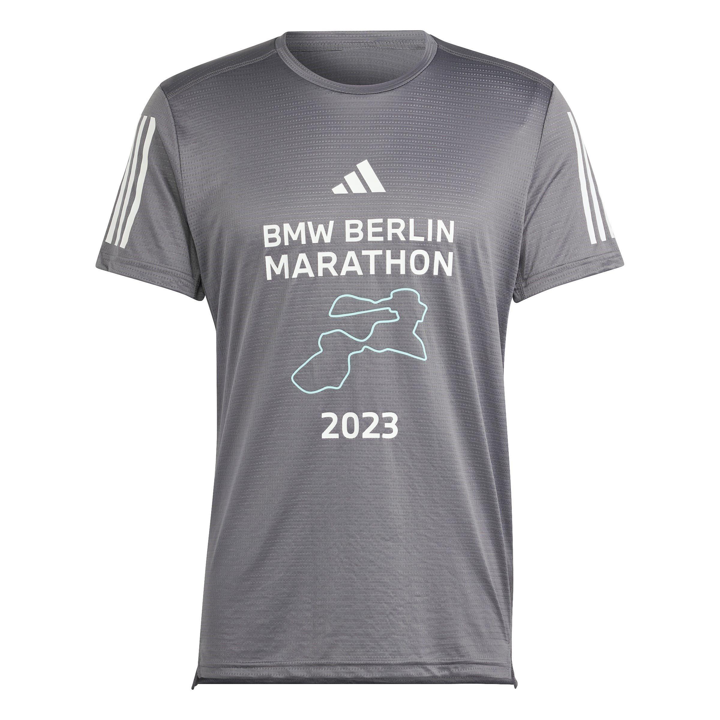 Grå - adidas - BMW BERLIN-MARATHON 2023 Event T-Shirt Mens - 1