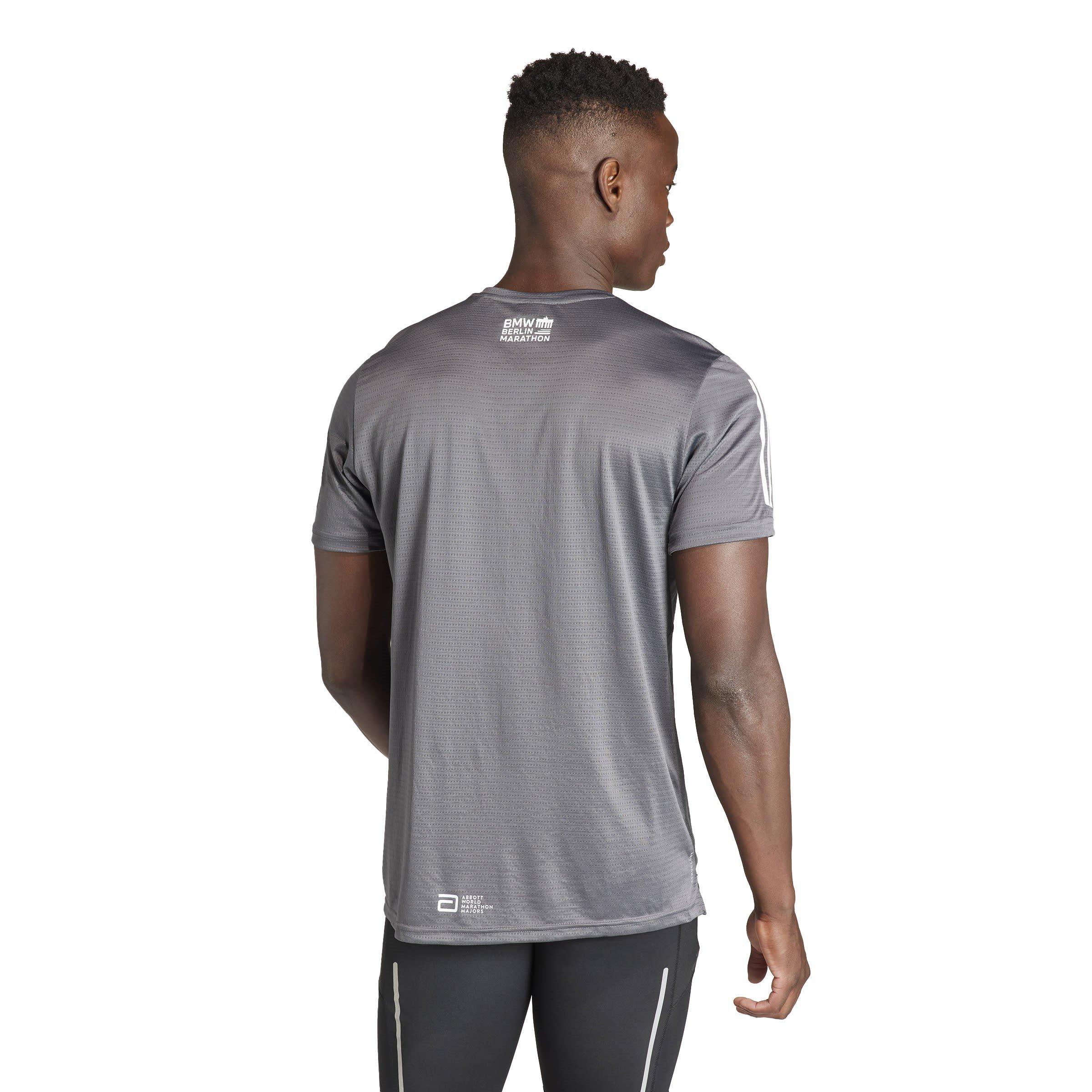 Grå - adidas - BMW BERLIN-MARATHON 2023 Event T-Shirt Mens - 3