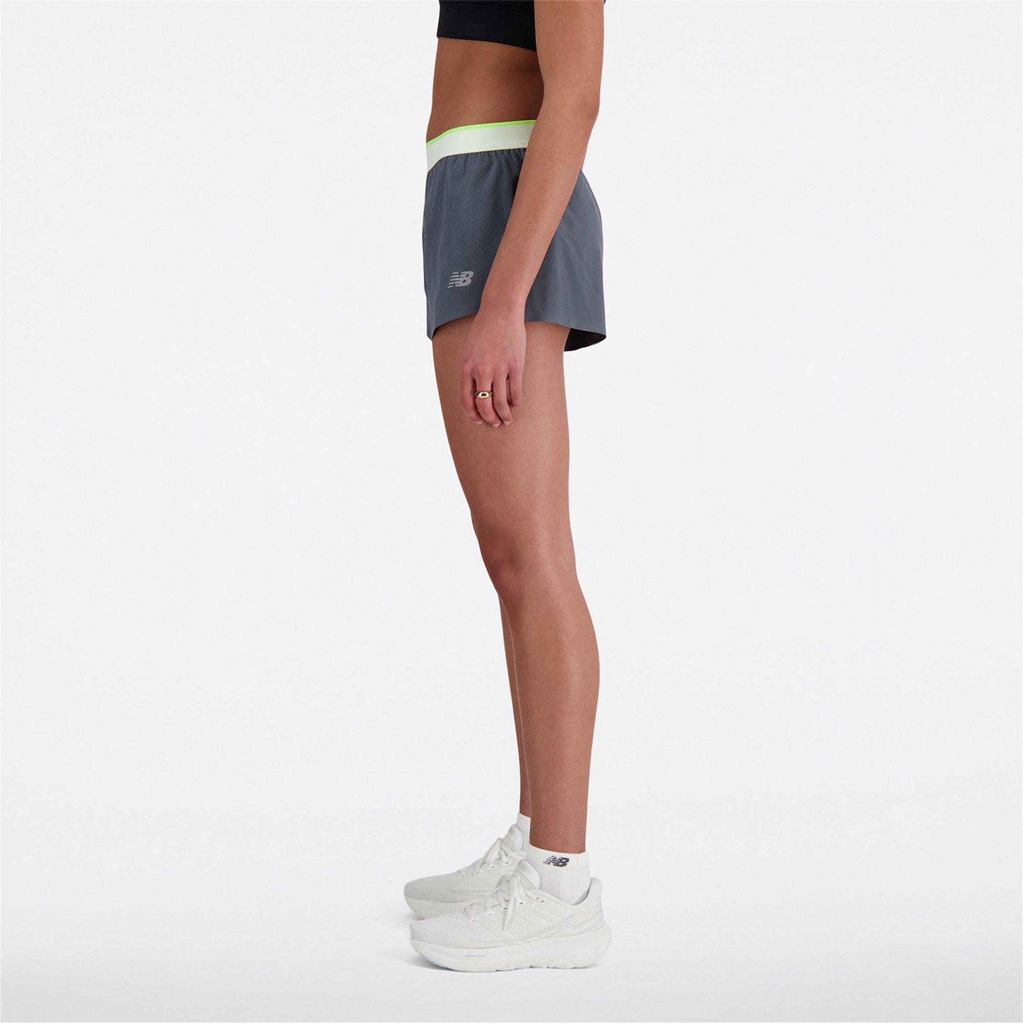 Gris/Blanc - New Balance - Performance Running Shorts - 5