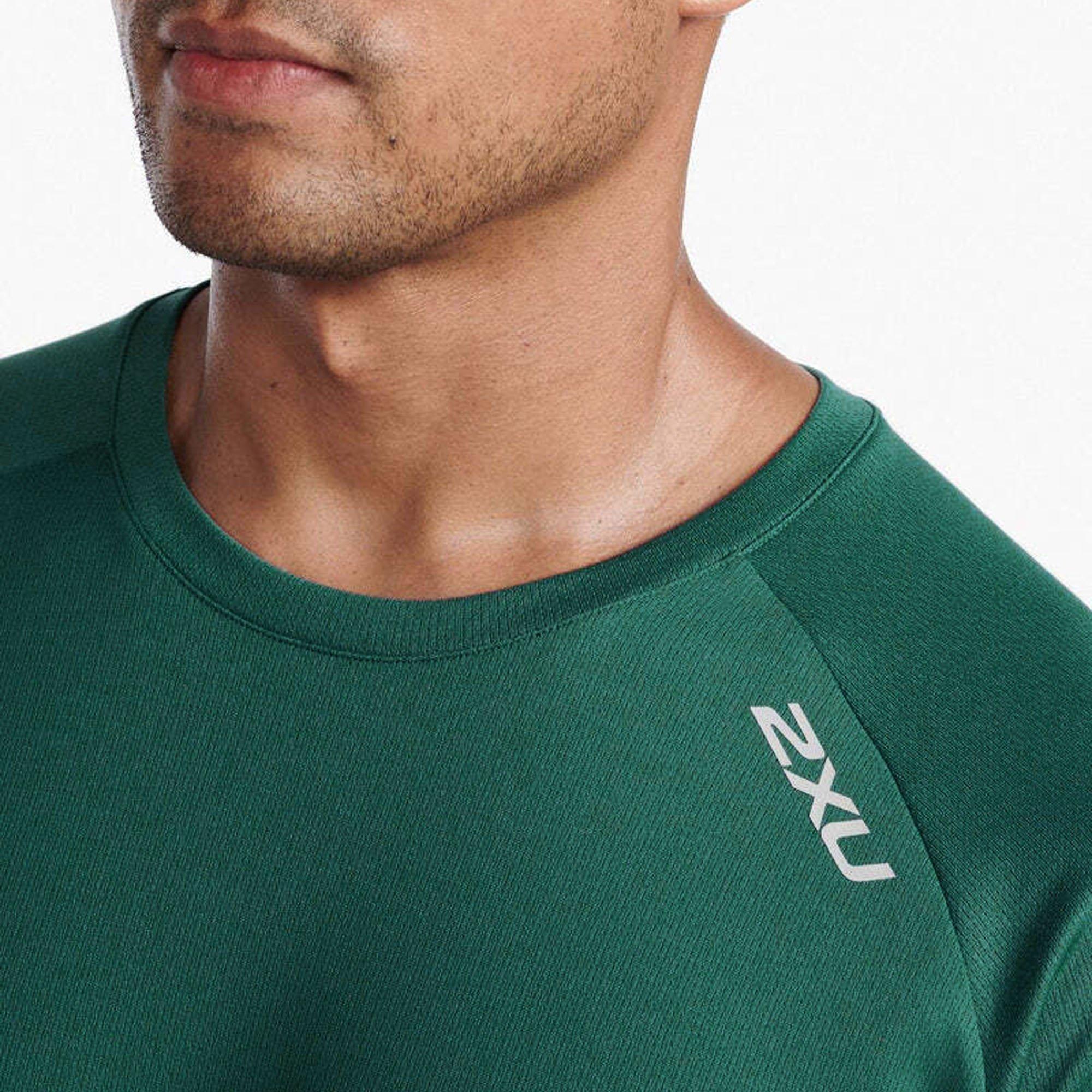 Frst.Green/Blk - 2XU - Aspire Long Sleeve T-Shirt Mens - 3