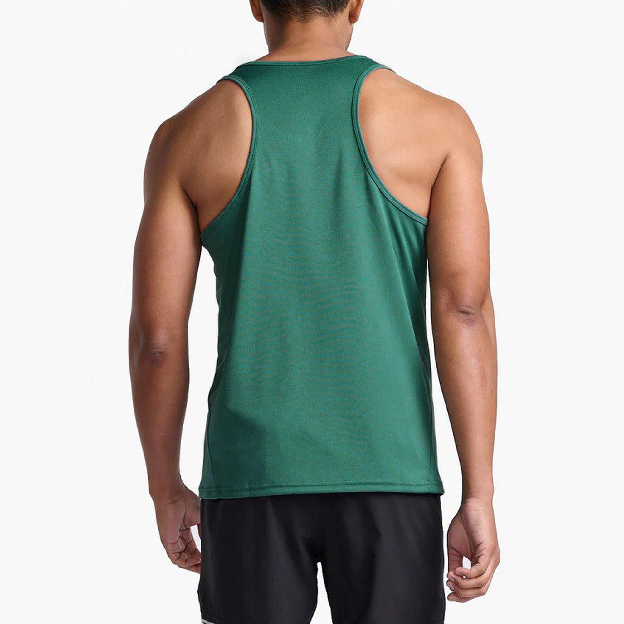 Frst.Green/Blk - 2XU - Aspire Singlet - 2