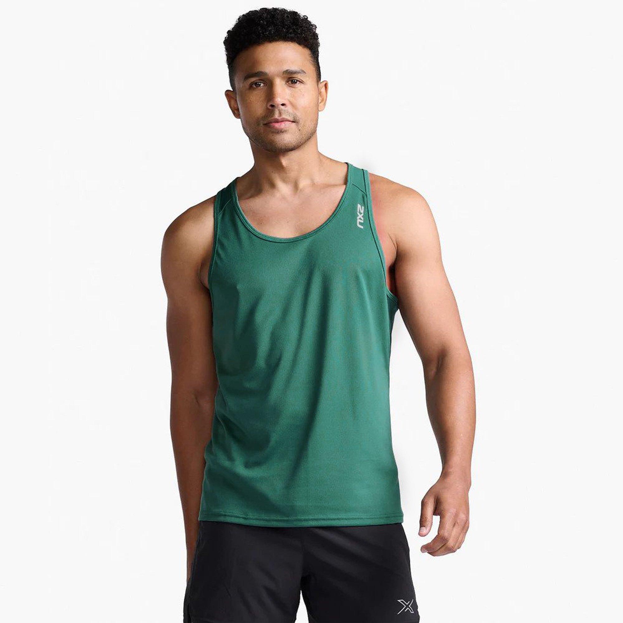 Frst.Green/Blk - 2XU - Aspire Singlet - 5