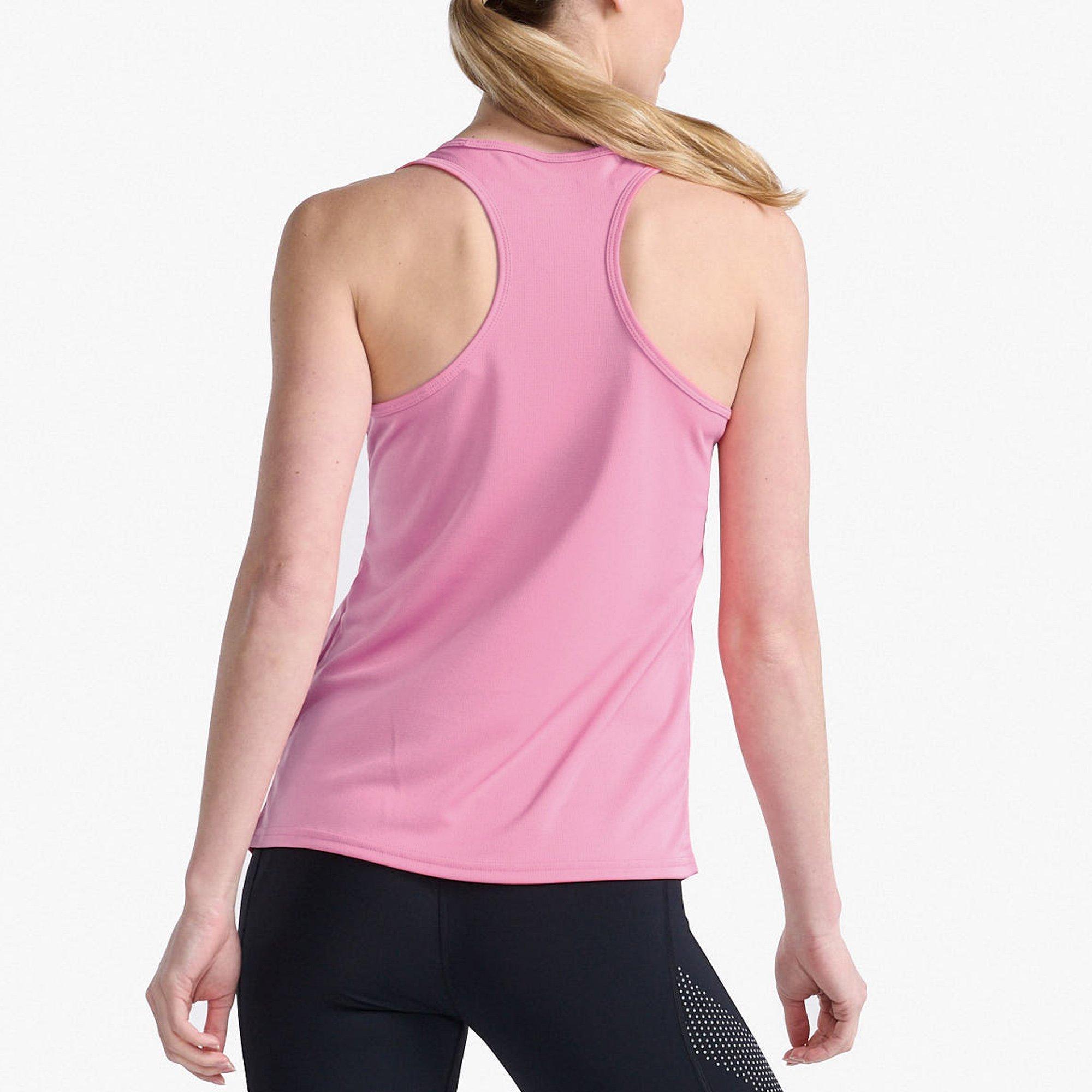 Pstl Pink/Wht - 2XU - Aspire Singlet Vest Womens - 2