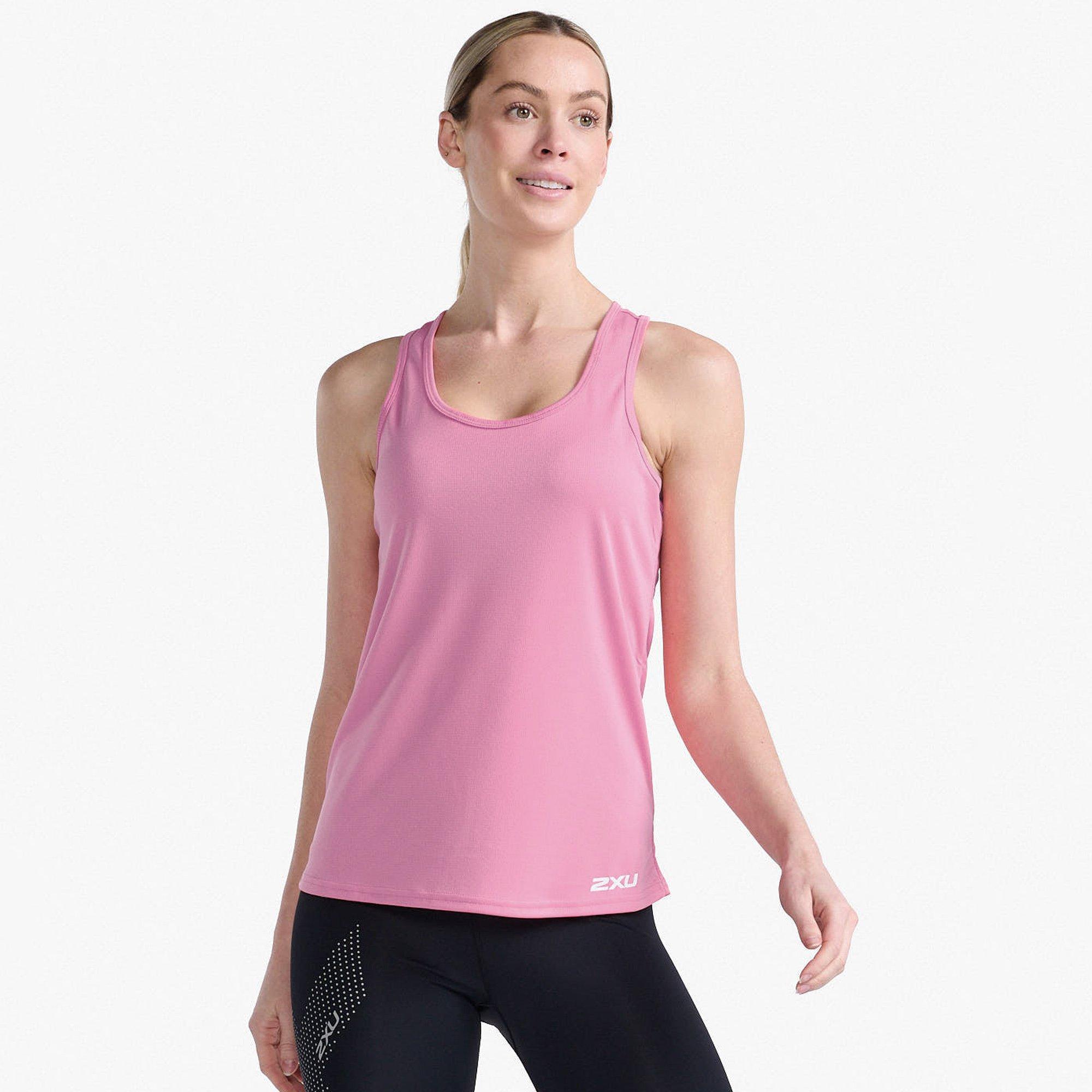 Pstl Pink/Wht - 2XU - Aspire Singlet Vest Womens - 4