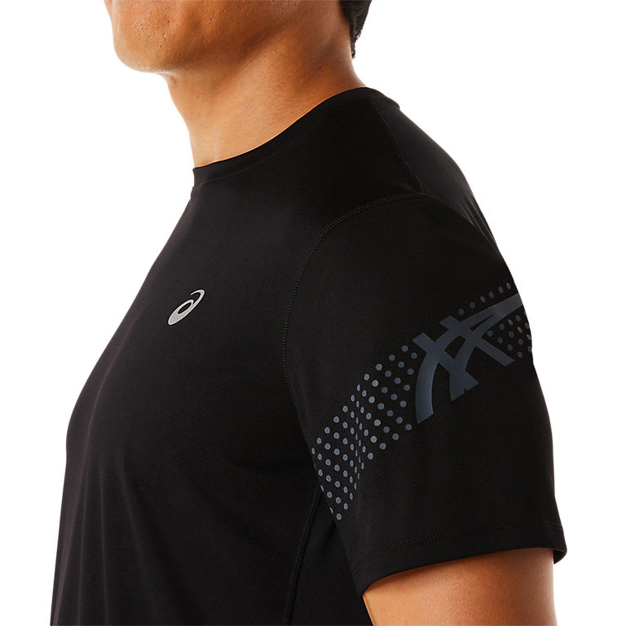 PERF.BLK/GREY - Asics - Icon Mens Short Sleeve Top - 4