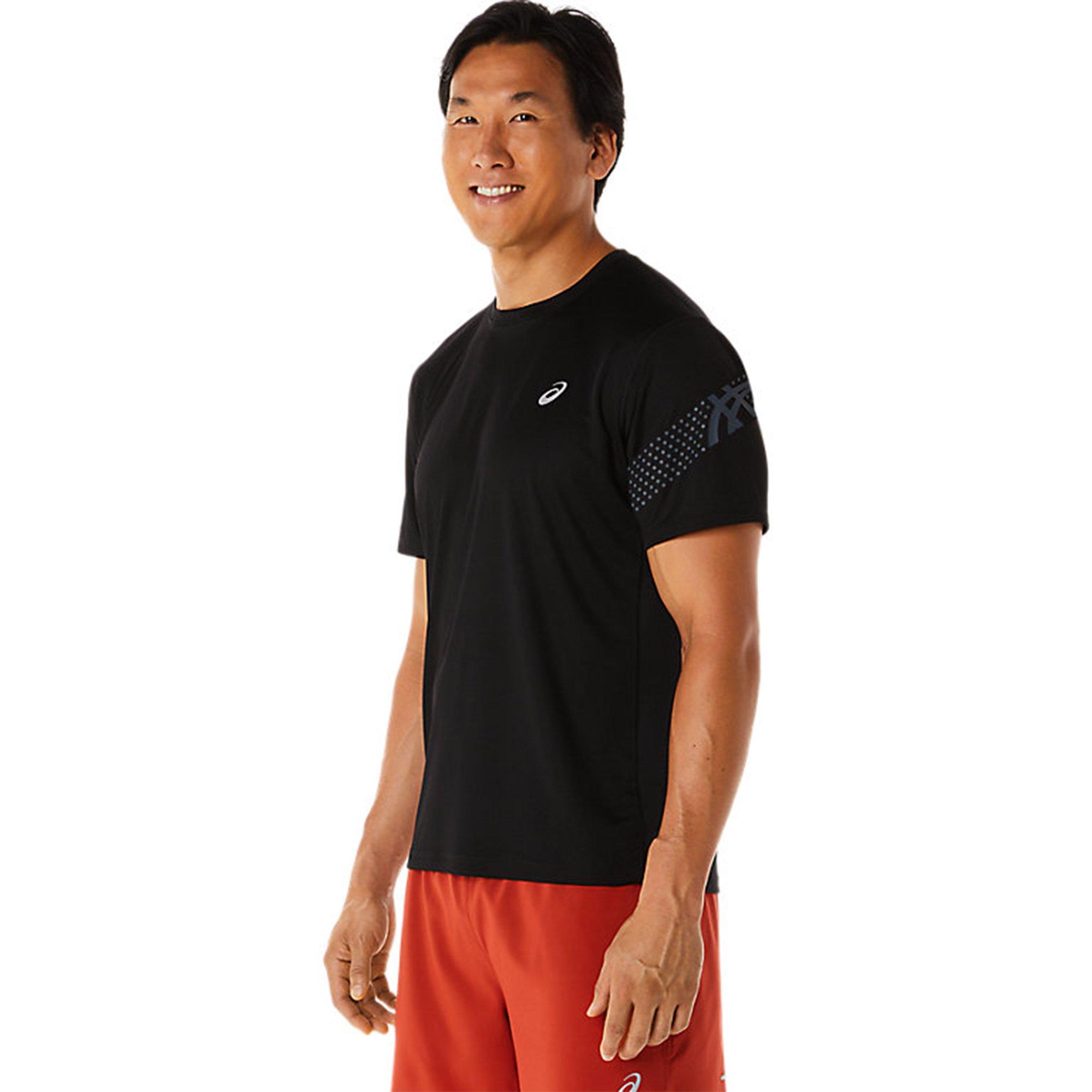 PERF.BLK/GREY - Asics - Icon Mens Short Sleeve Top - 7