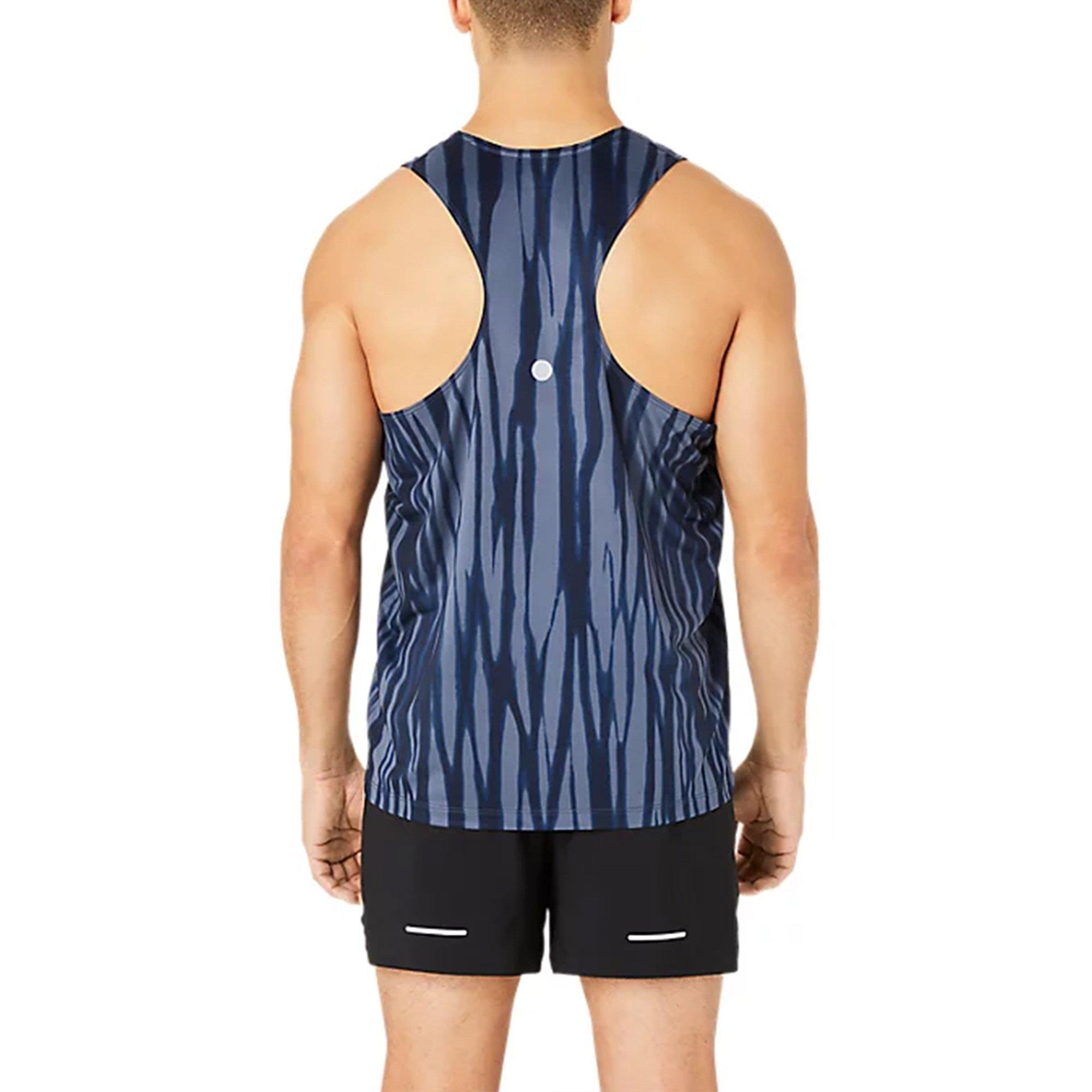 BLUE EXPANSE/MI - Asics - Road All Over Print Singlet Mens - 2