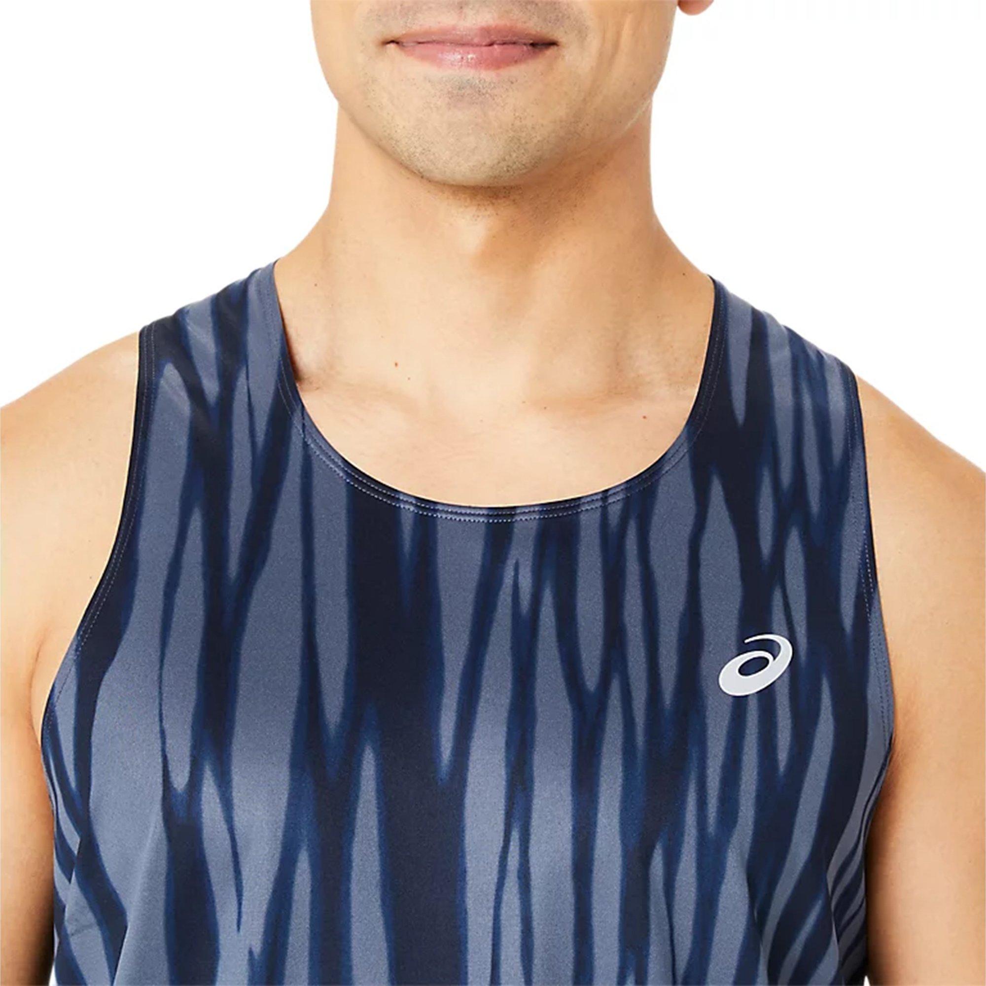 BLUE EXPANSE/MI - Asics - Road All Over Print Singlet Mens - 3