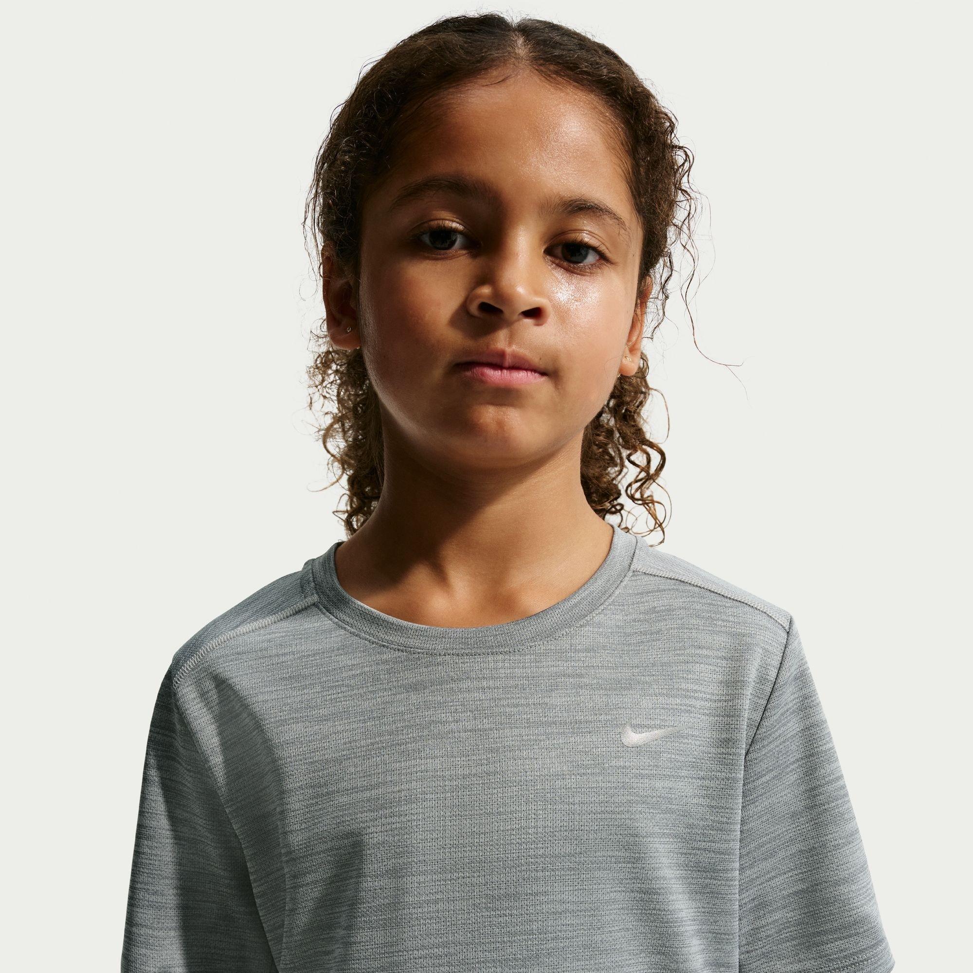 Smoke Grey - Nike - Dri-FIT Miler Big Kids' (Boys') Training Top - 4