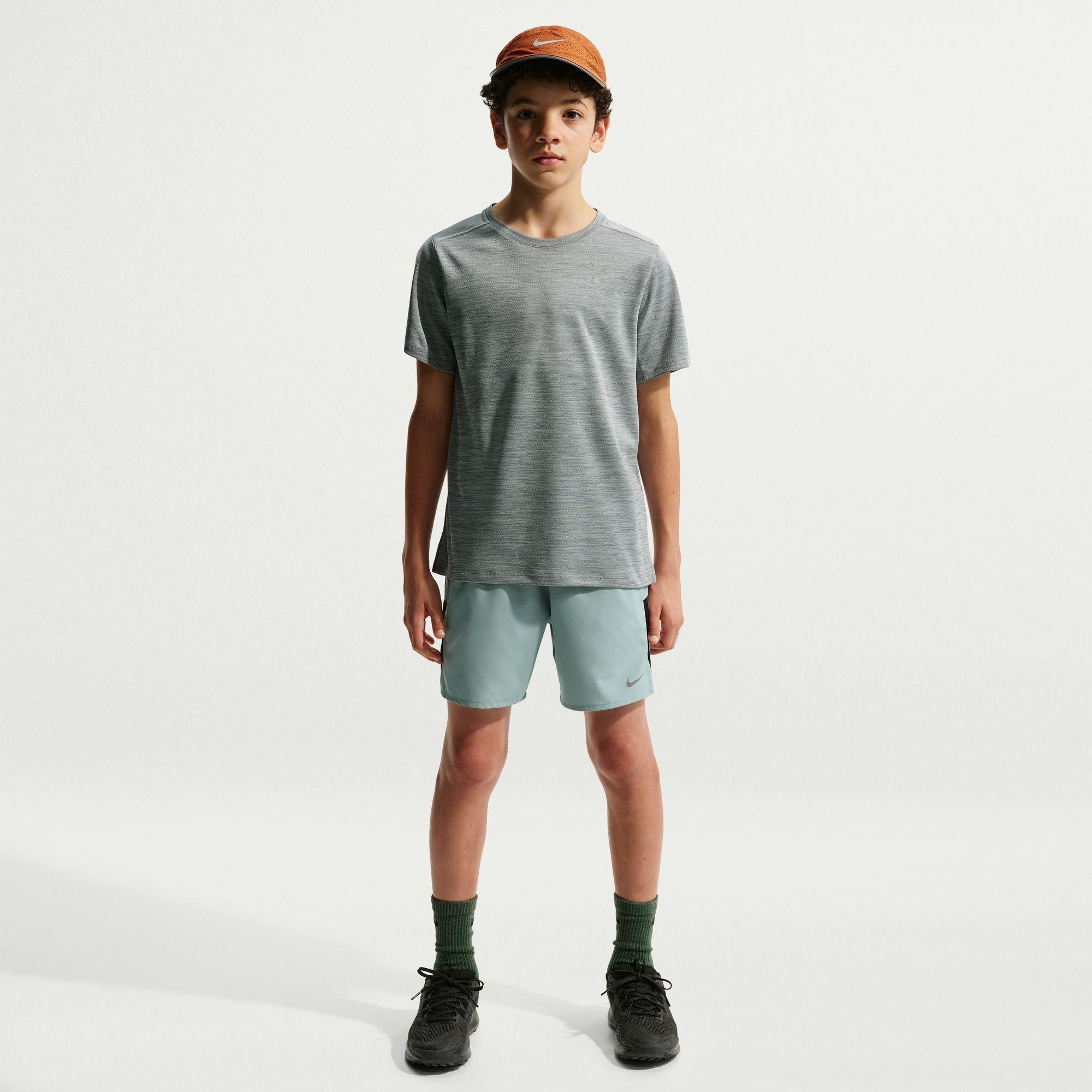 Smoke Grey - Nike - Dri-FIT Miler Big Kids' (Boys') Training Top - 7