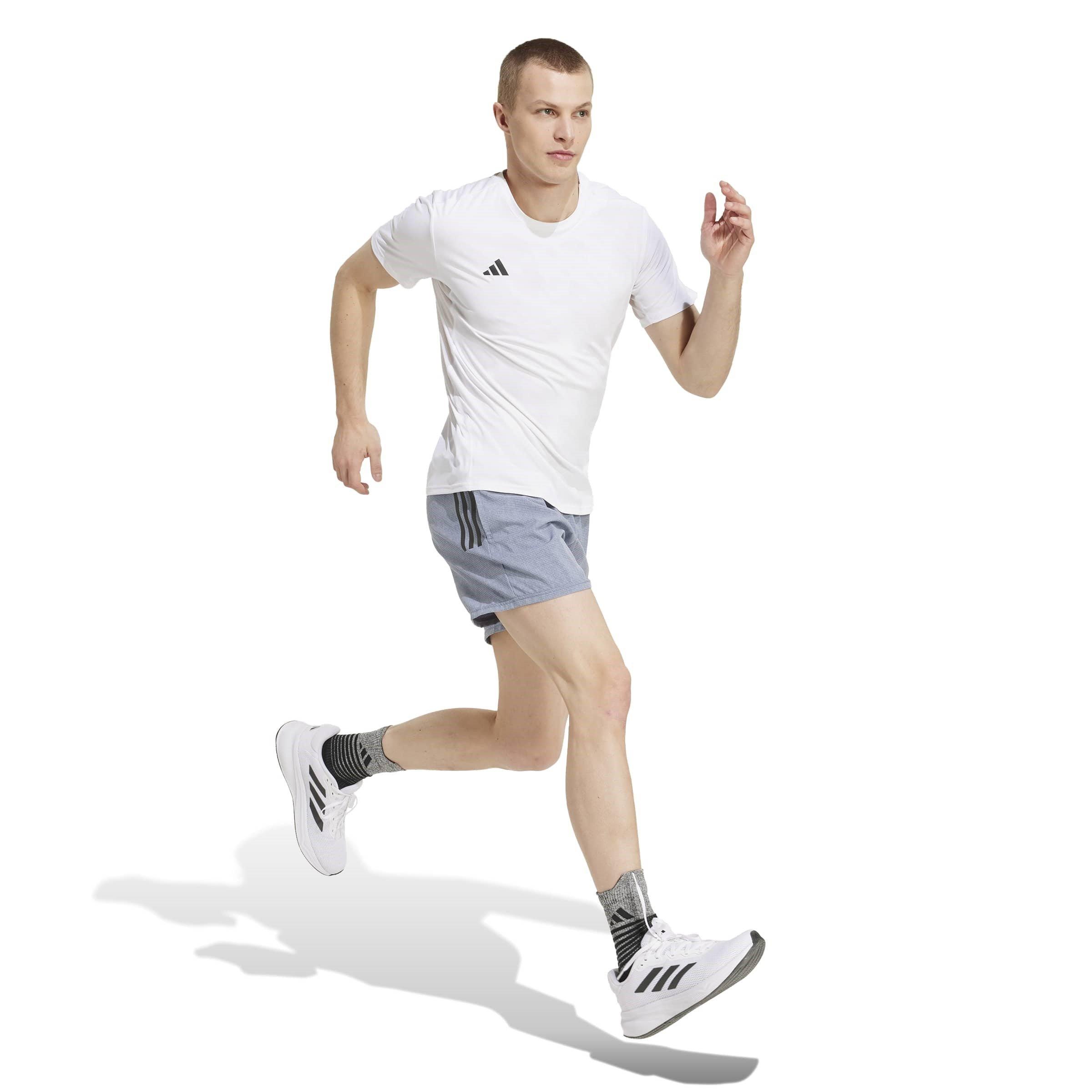 Prloin/White - adidas - Own The Run Mens Performance Shorts - 6