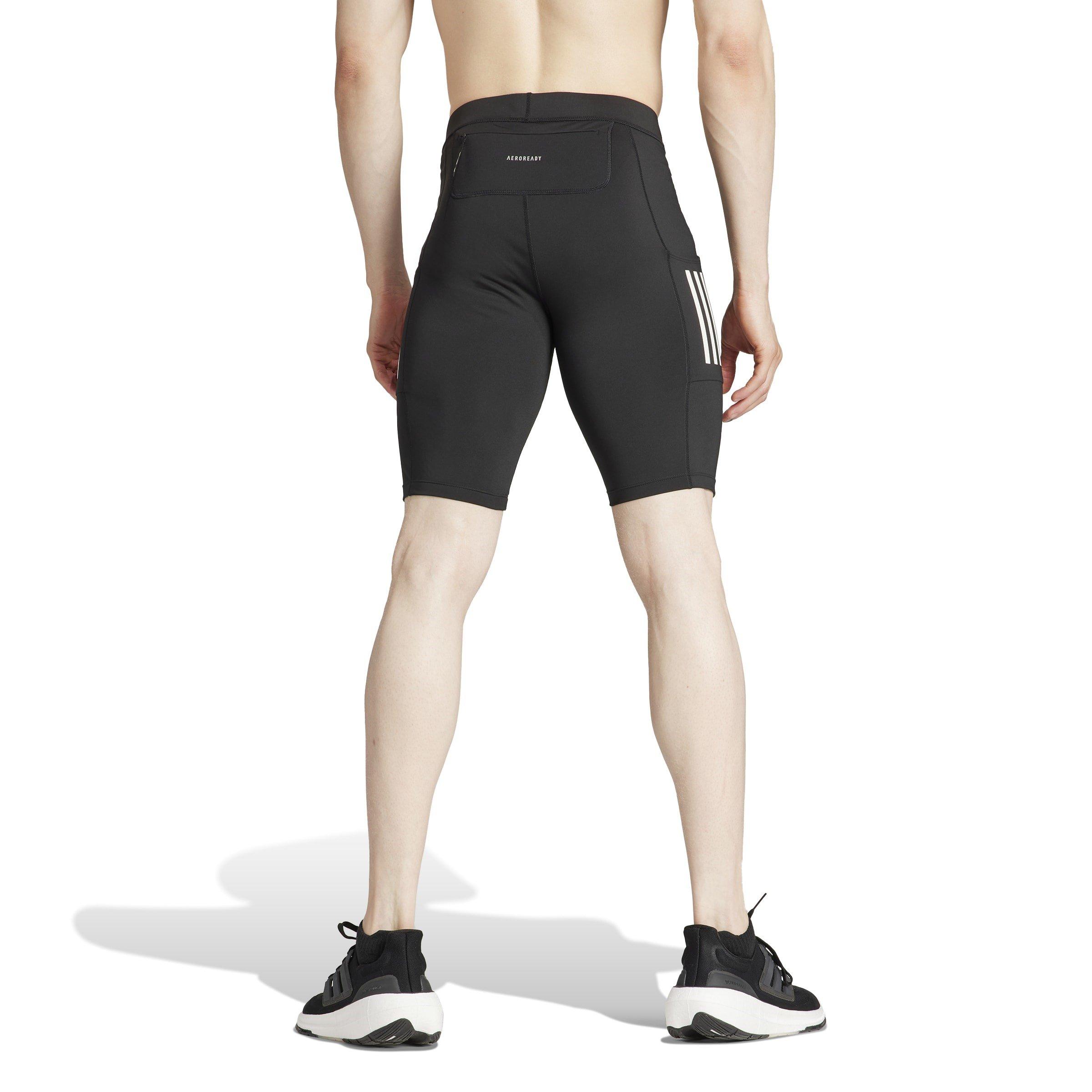 BLACK - adidas - Own the Run Short Tights Mens - 3