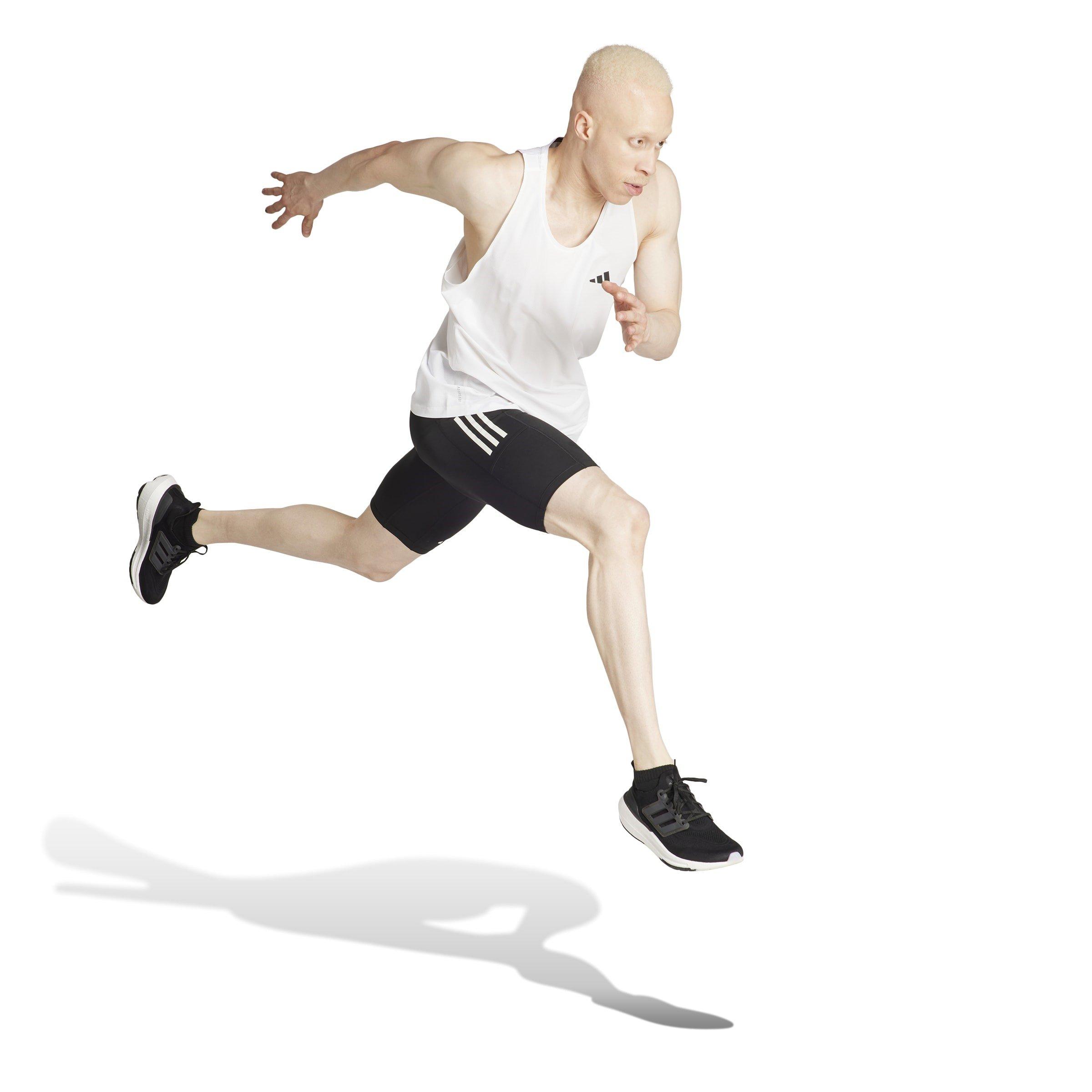 BLACK - adidas - Own the Run Short Tights Mens - 4