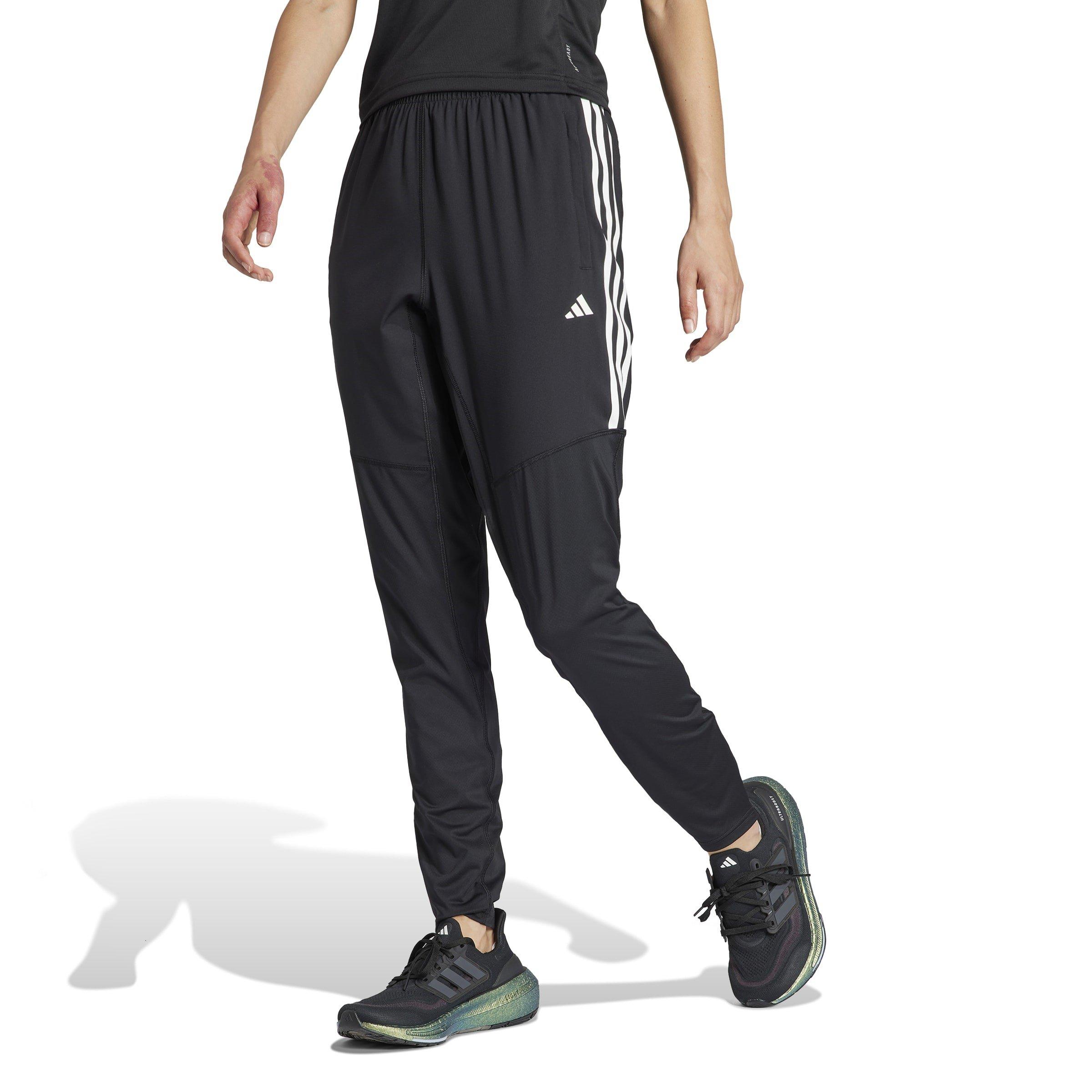 Black - adidas - Own The Run 3 Stripes Womens Performance Pants - 2