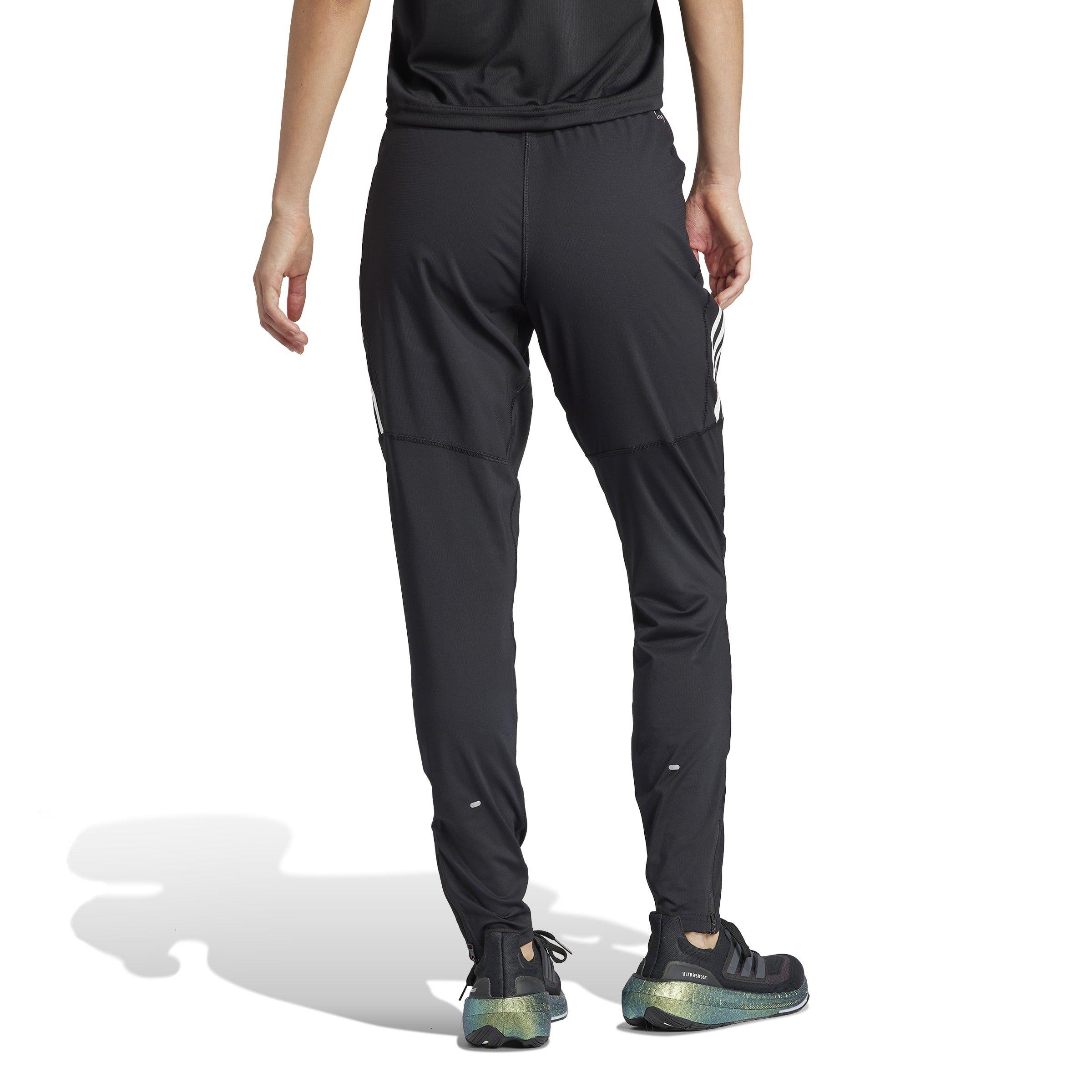 Black - adidas - Own The Run 3 Stripes Womens Performance Pants - 3