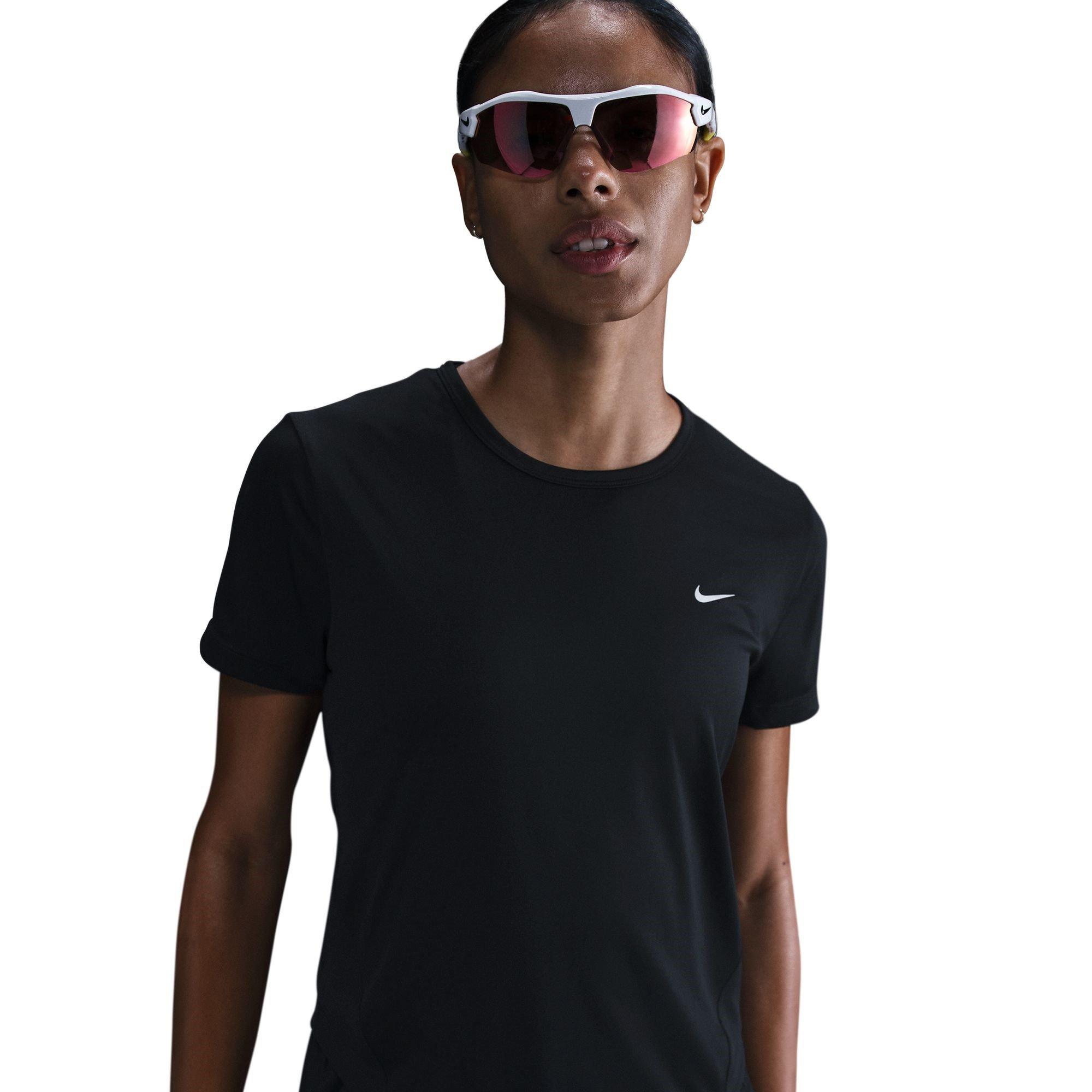 Nike Women's Tempo Dri-Fit Short-Sleeve Running Top - Black - 8 (XS)