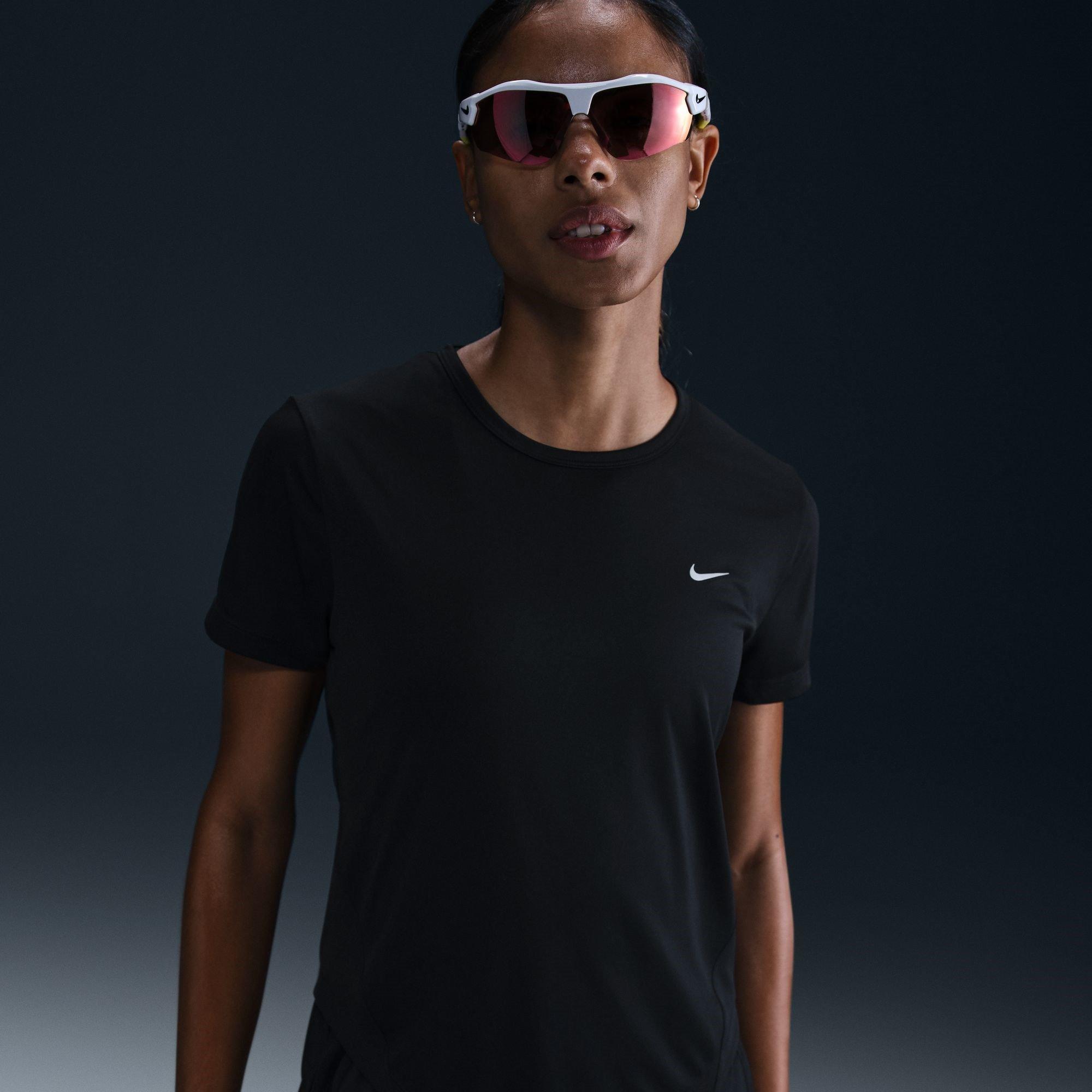 Schwarz - Nike - Tempo Women's Dri-FIT Short-Sleeve Running Top - 9