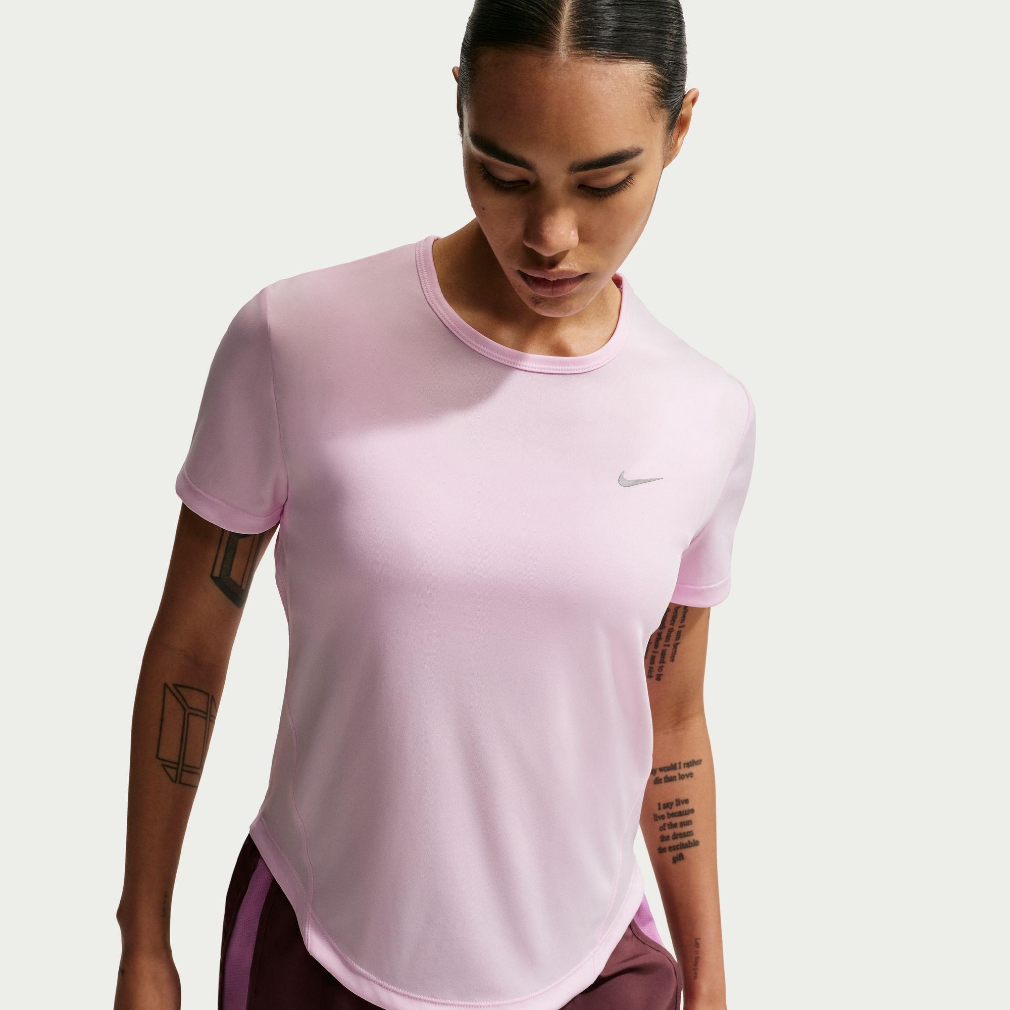 Nike Women's Tempo Dri-Fit Short-Sleeve Running Top - Pink Foam - 10 (S)
