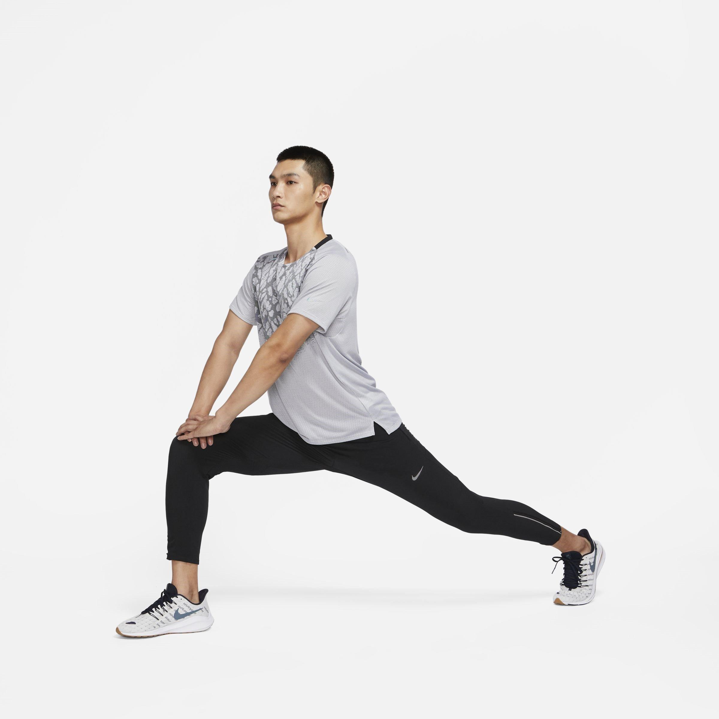 Blk/Ref.Silver - Nike - Dri-FIT Phenom Elite Mens Woven Running Pants - 7