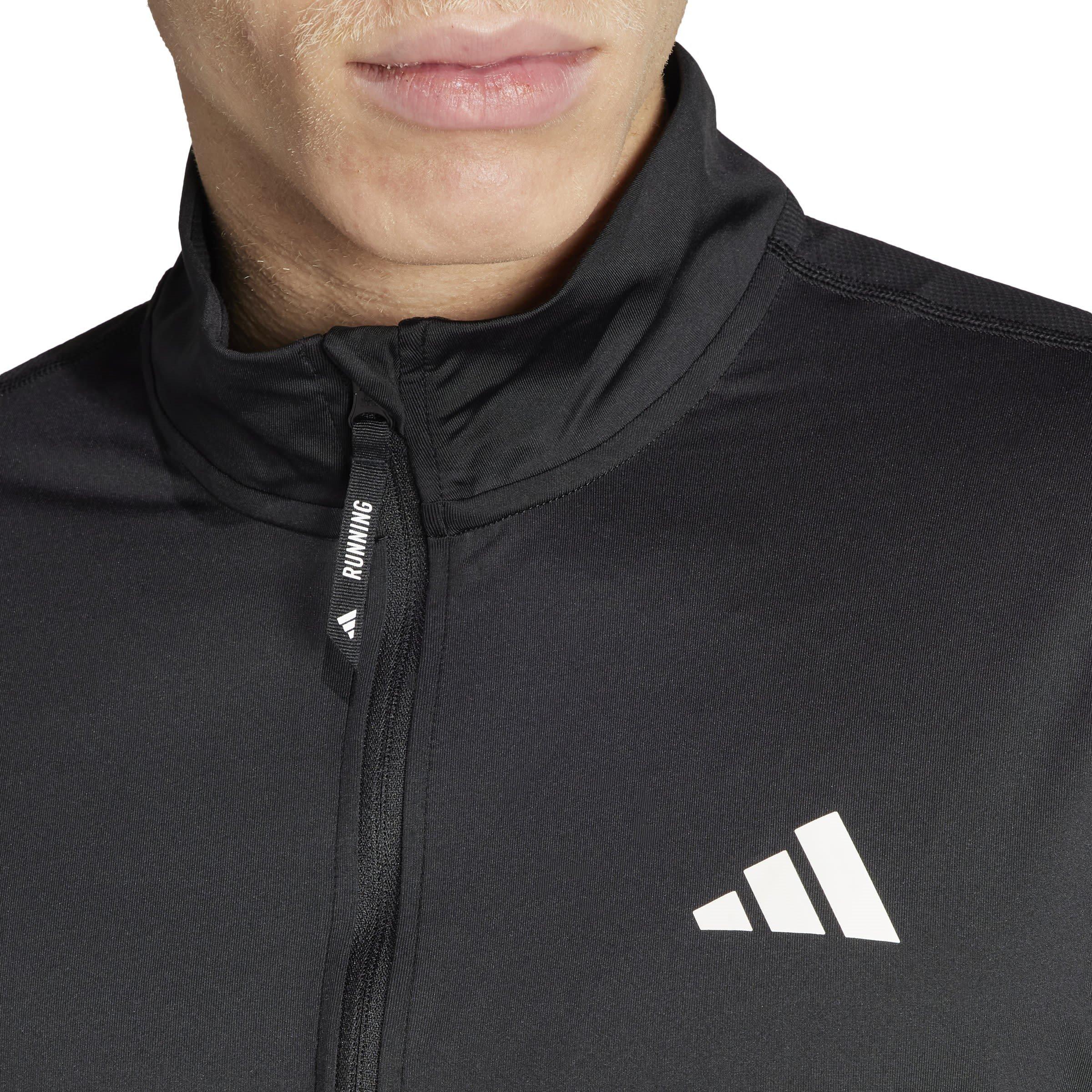Schwarz - adidas - Own The Run Half-Zip Running Top Mens - 5