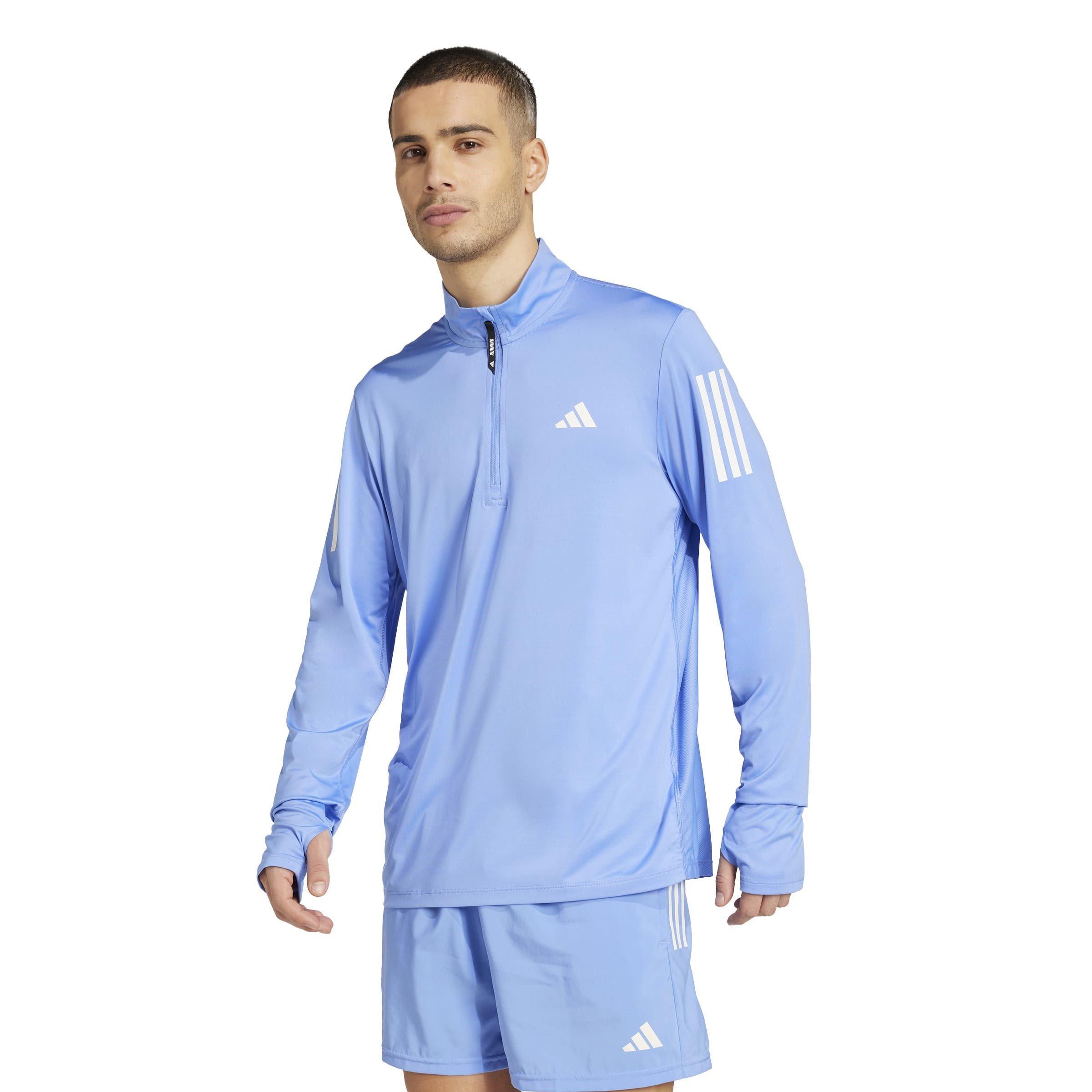 Fusion Bleue - adidas - Own The Run Half-Zip Running Top Mens - 2