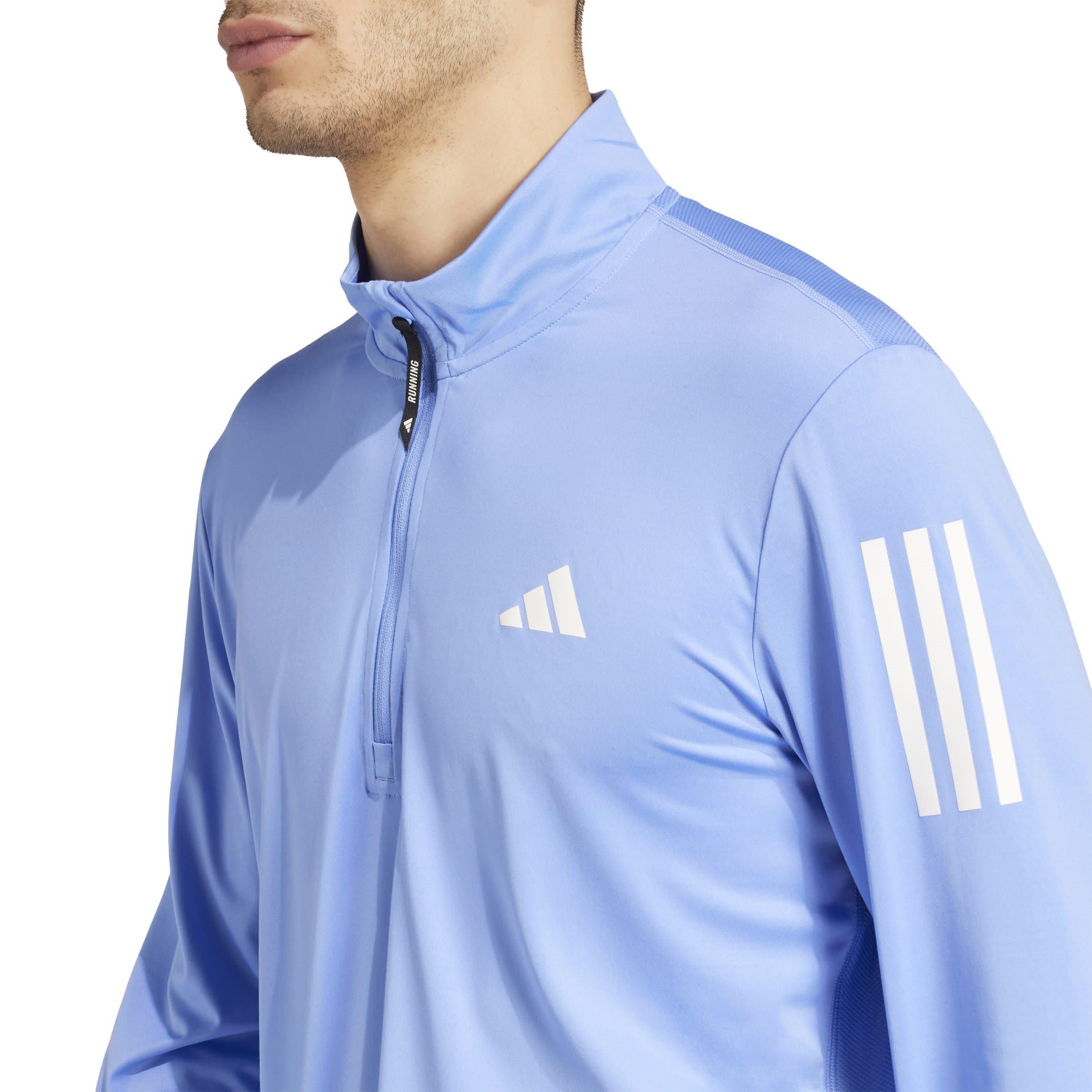 Fusion Bleue - adidas - Own The Run Half-Zip Running Top Mens - 5