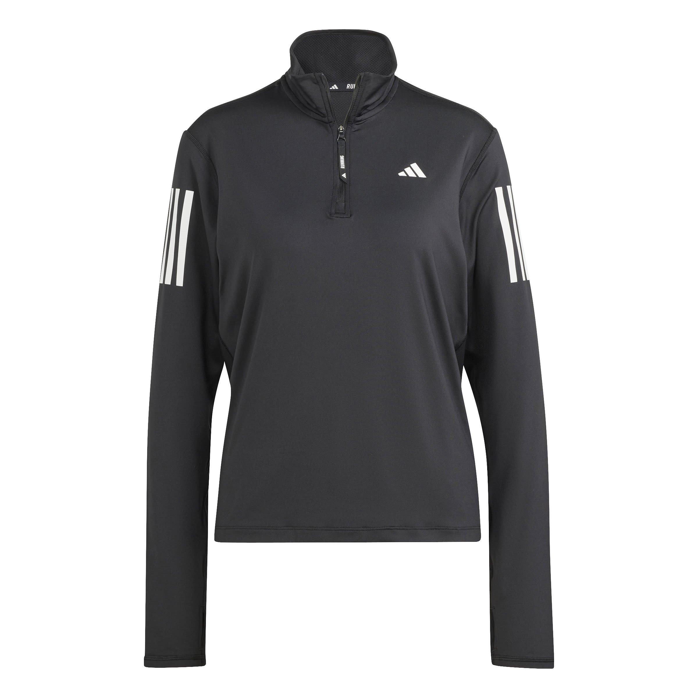 Black - adidas - Own The Run Half-Zip Running Top Womens - 1