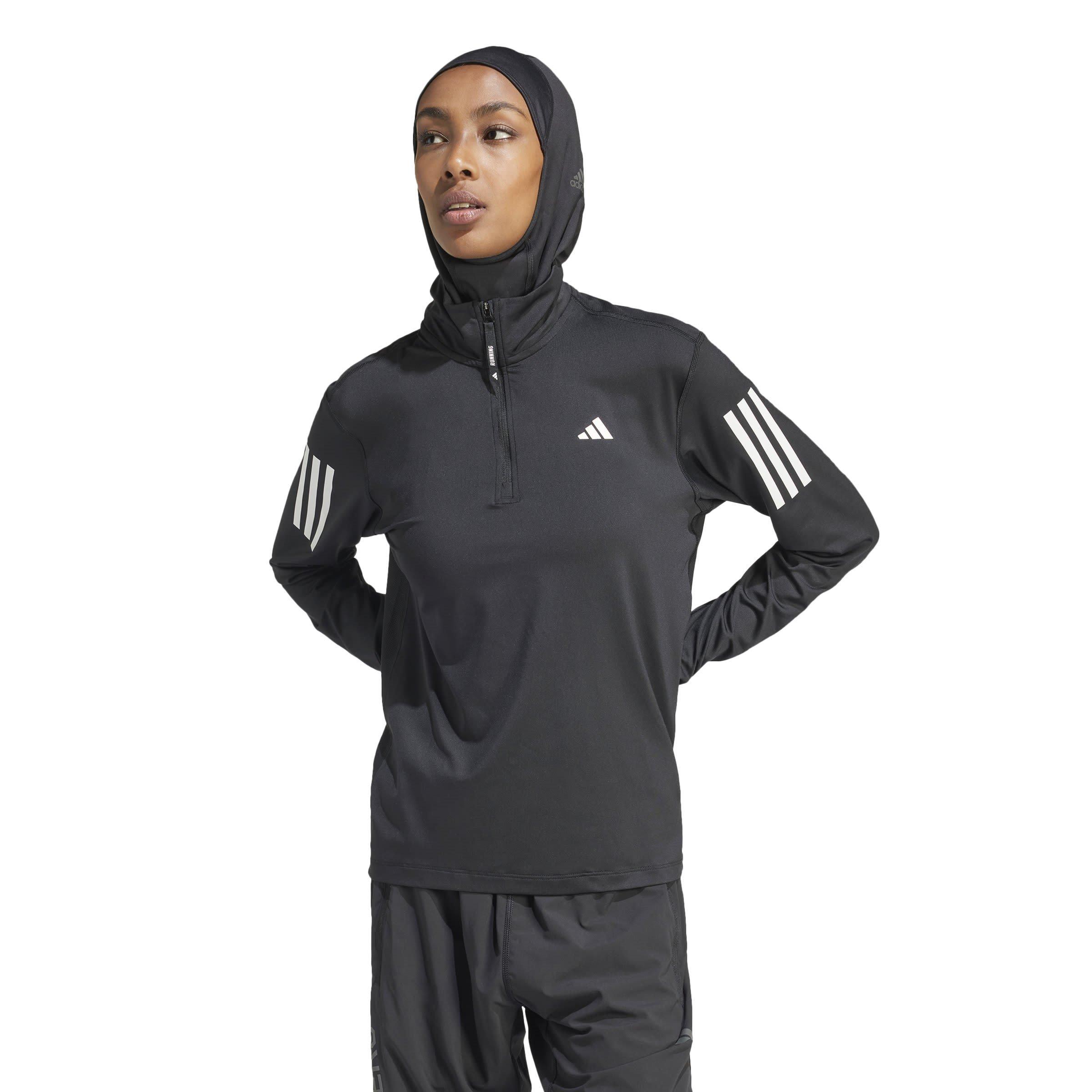 Black - adidas - The Run Half-Zip Running Top Womens - 2