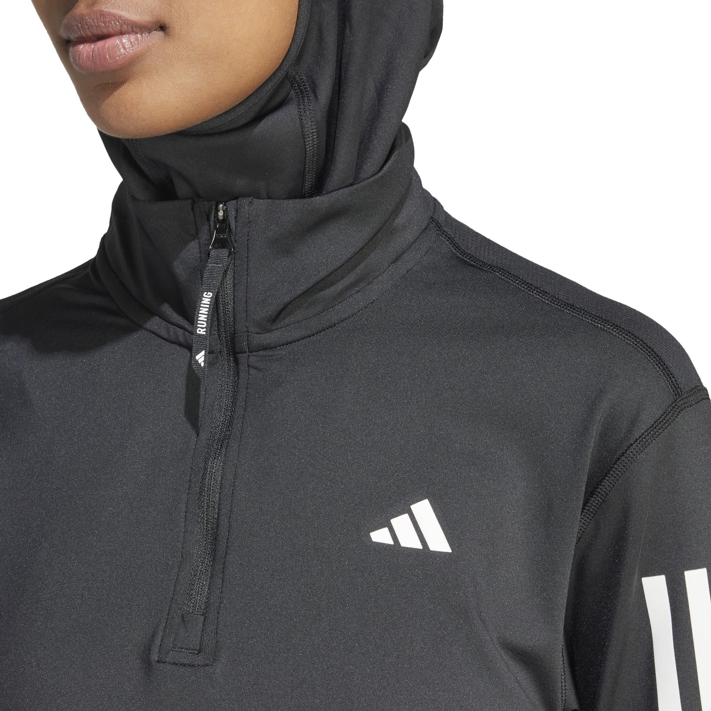 Black - adidas - The Run Half-Zip Running Top Womens - 5
