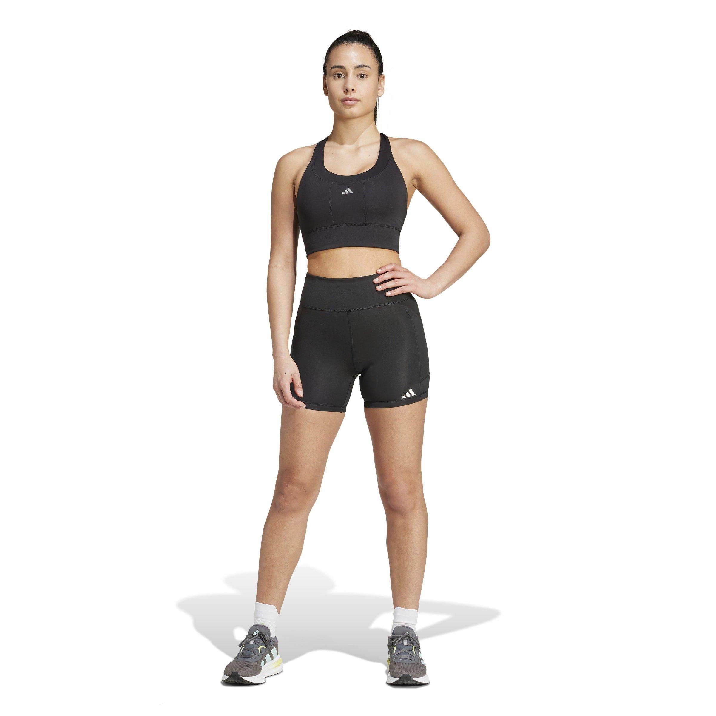 Black - adidas - The Run Short Leggings Womens - 7