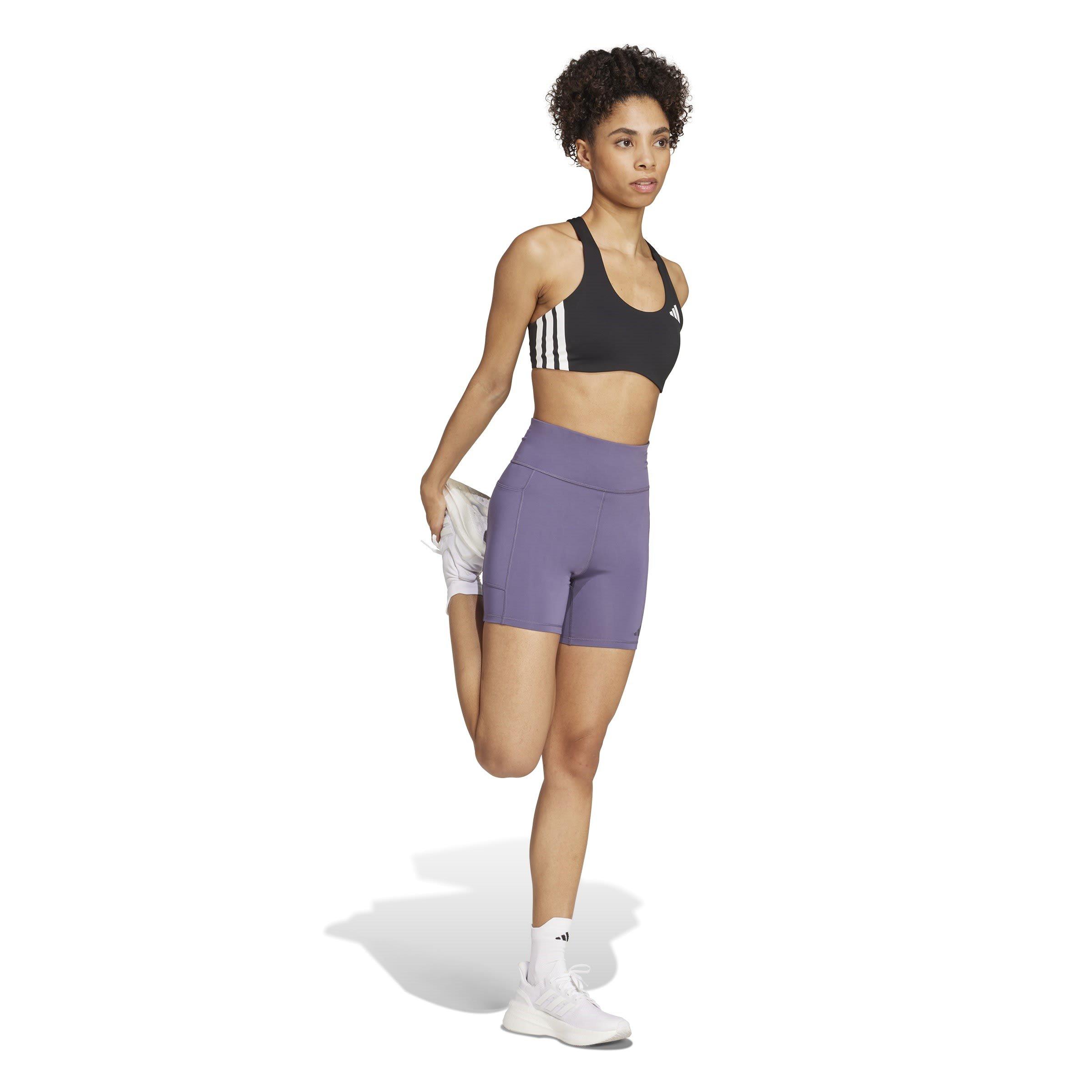 Violet - adidas - Own The Run Short Leggings Womens - 6