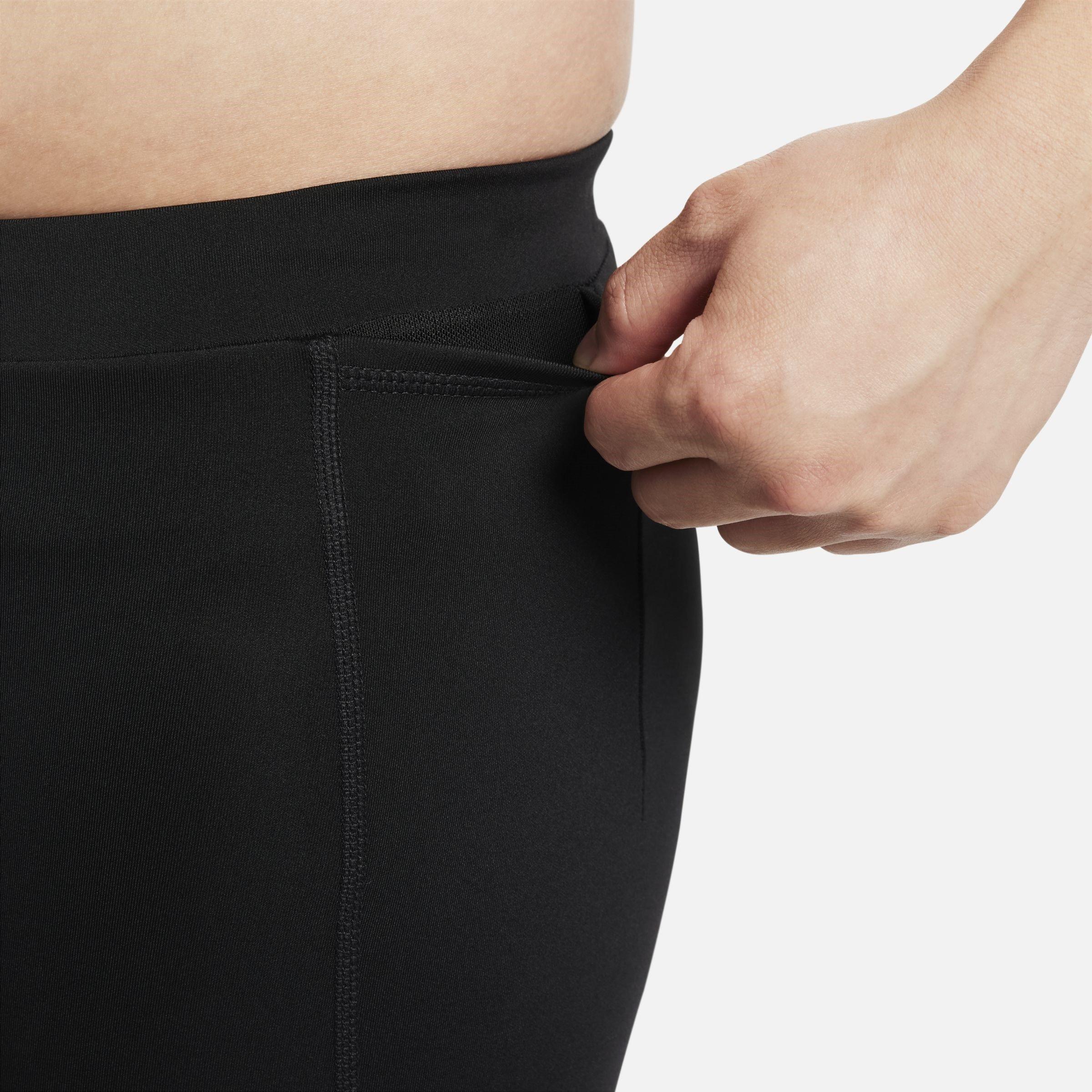 Blk/Ref.Silver - Nike - Fast Mens Dri-FIT Brief-Lined Running 1/2-Length Tights - 5