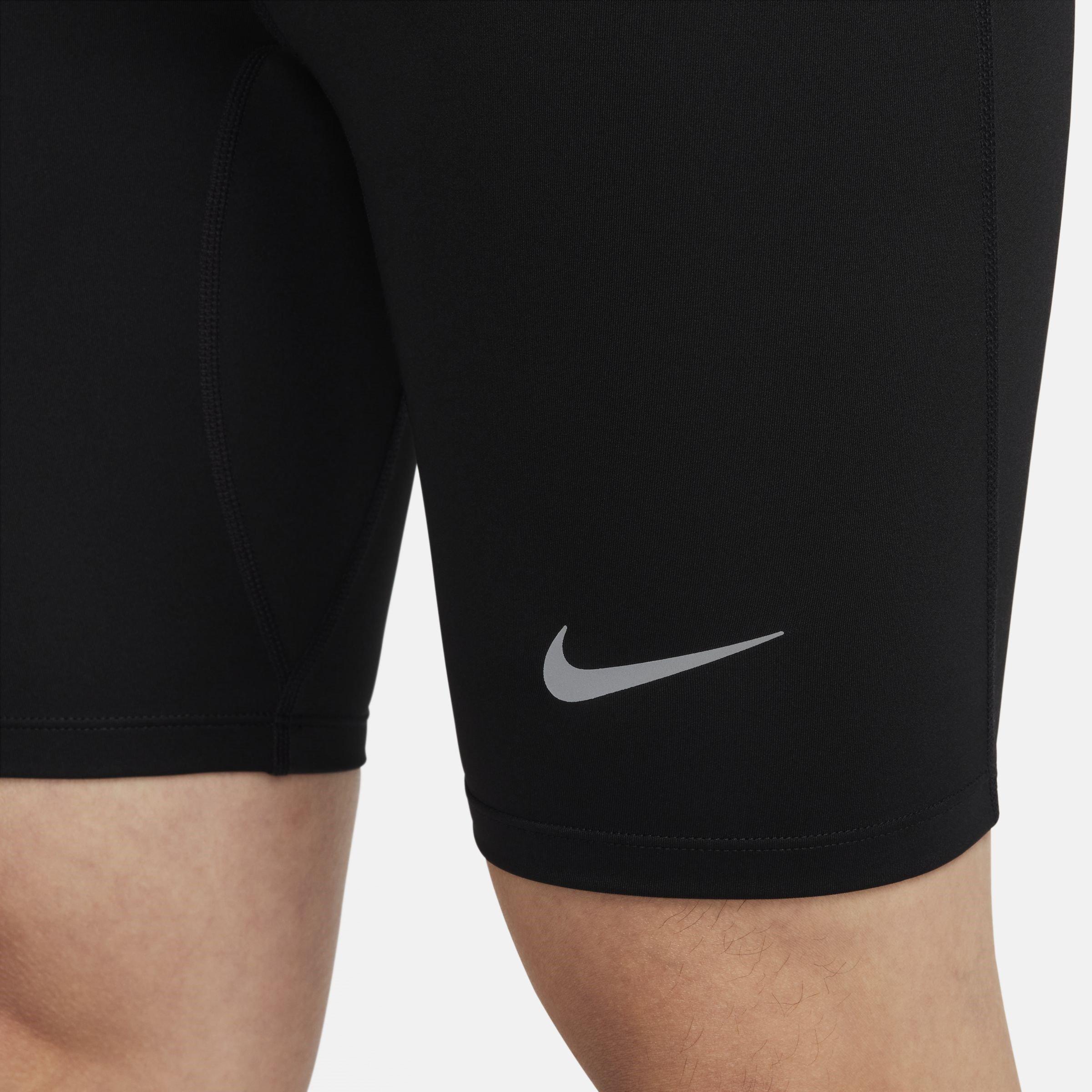 Blk/Ref.Silver - Nike - Fast Mens Dri-FIT Brief-Lined Running 1/2-Length Tights - 6