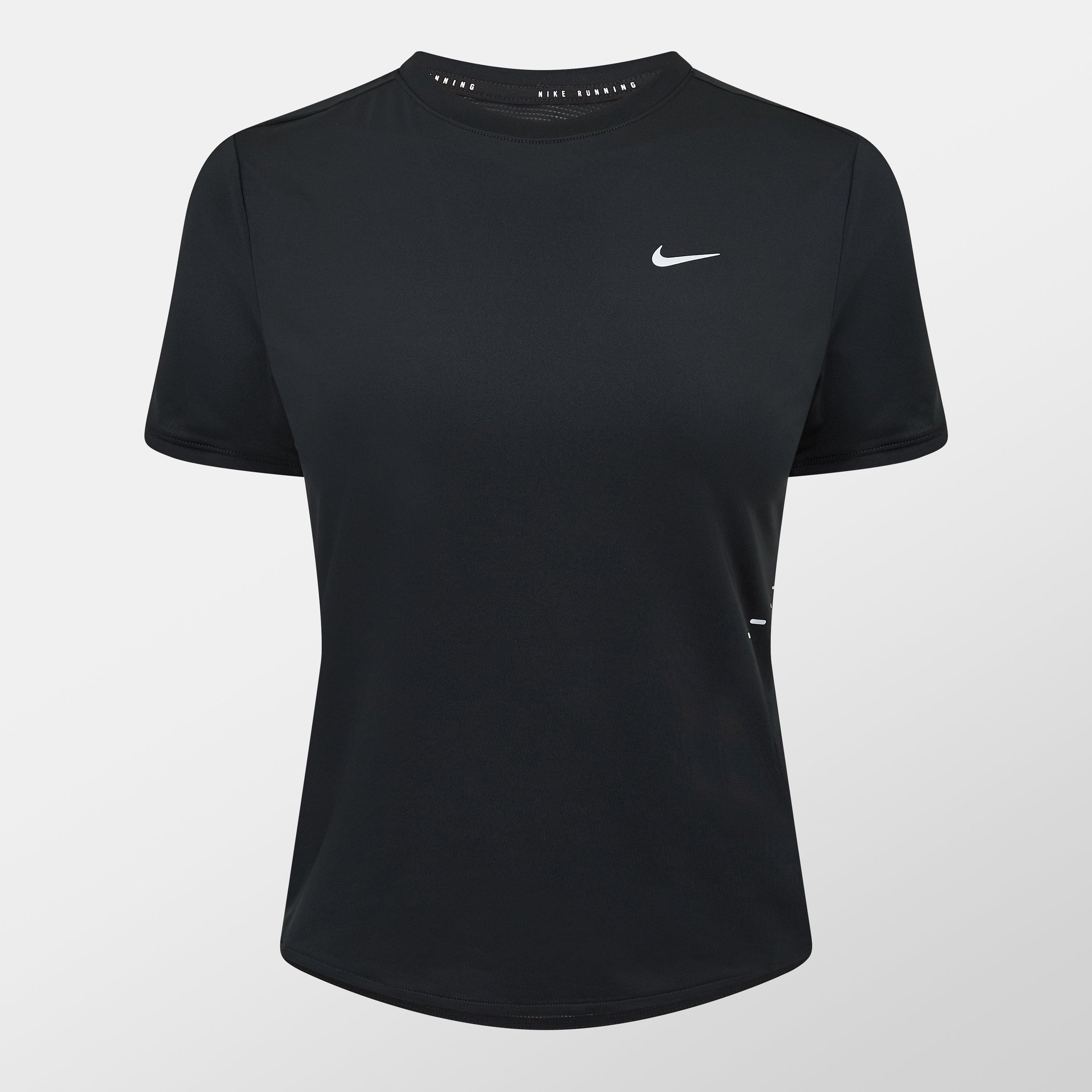 Nike Women's Swift Dri-Fit Short-Sleeve Running Top - Black - 14 (L)