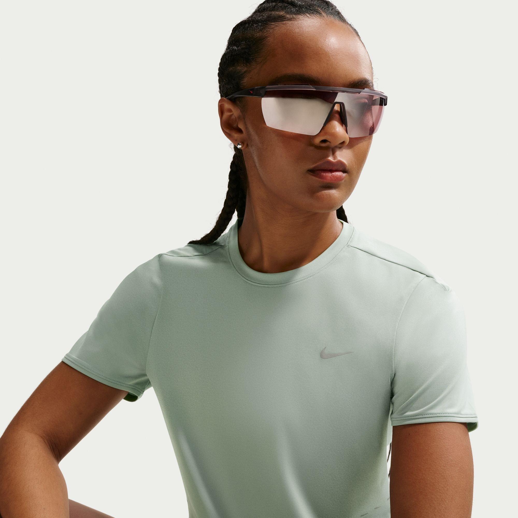Nike Women's Swift Dri-Fit Short-Sleeve Running Top - Steam - 14 (L)