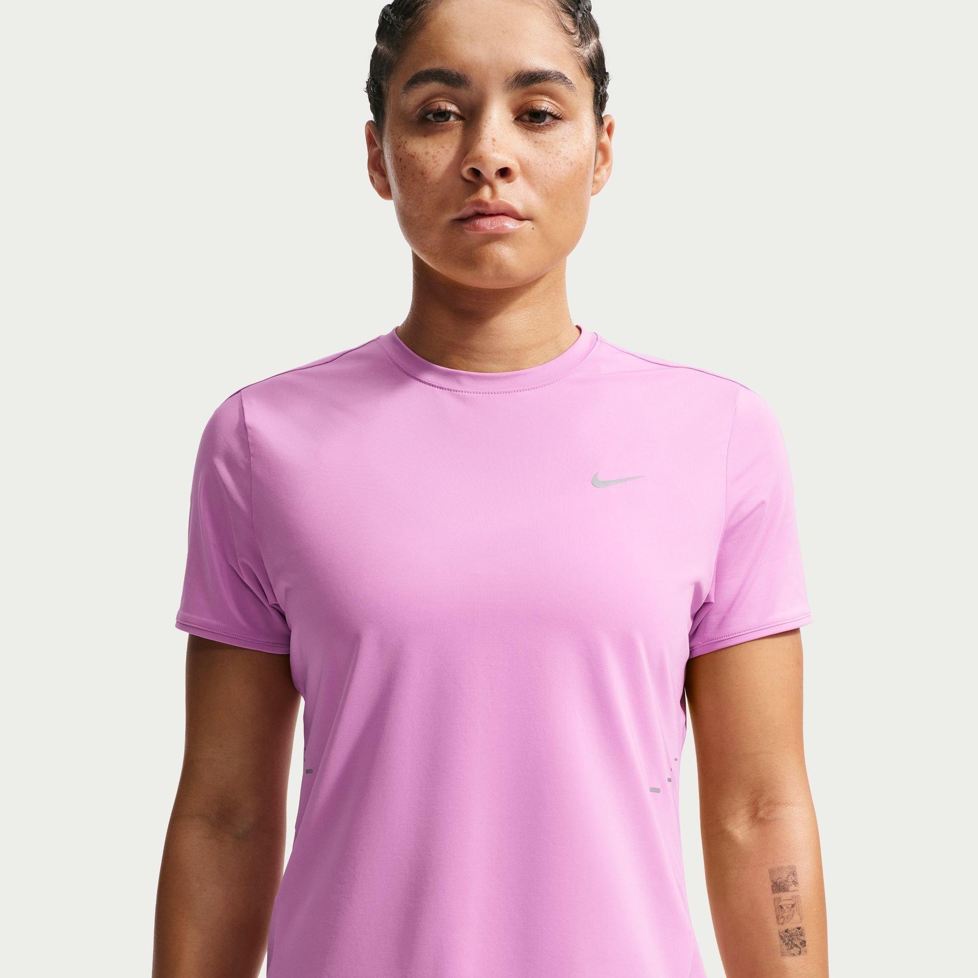 Nike Women's Swift Dri-Fit Short-Sleeve Running Top - Magenta - 8 (XS)