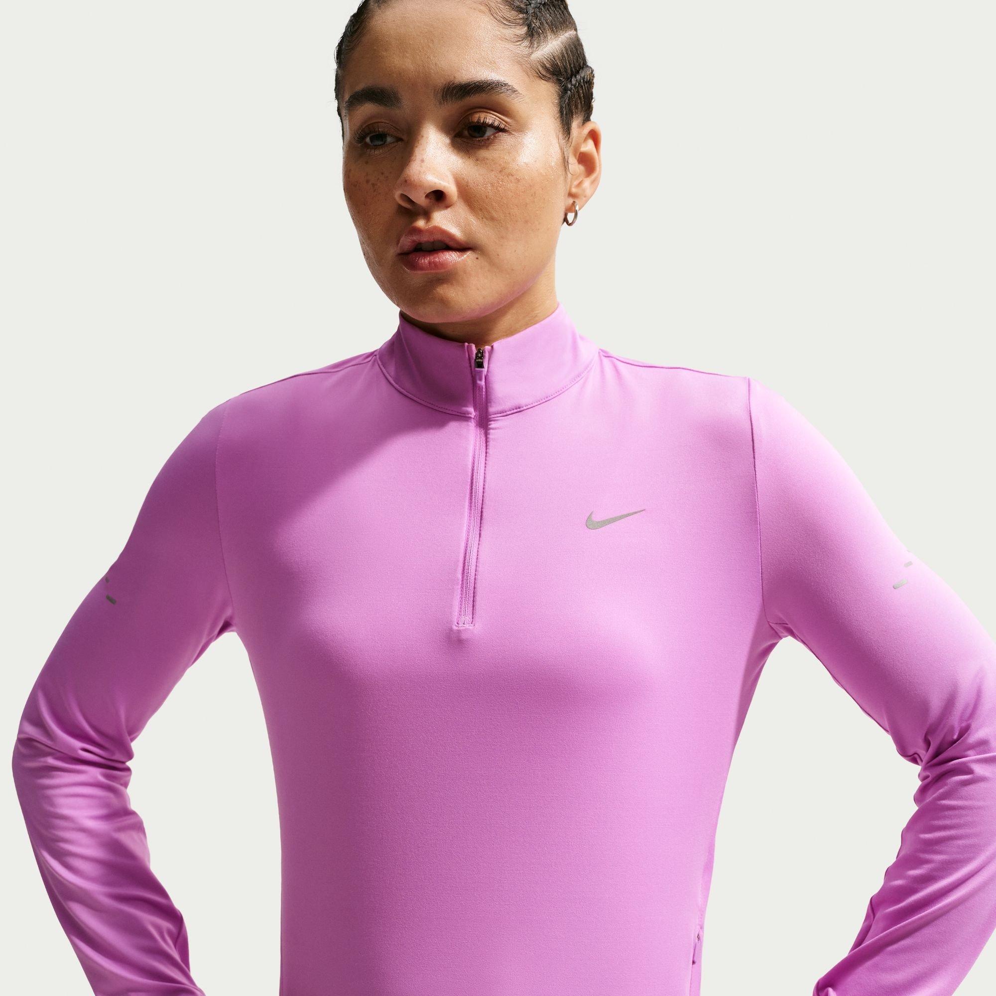 Nike Women's Swift 1/4-Zip Running Top - Magenta - 8 (XS)