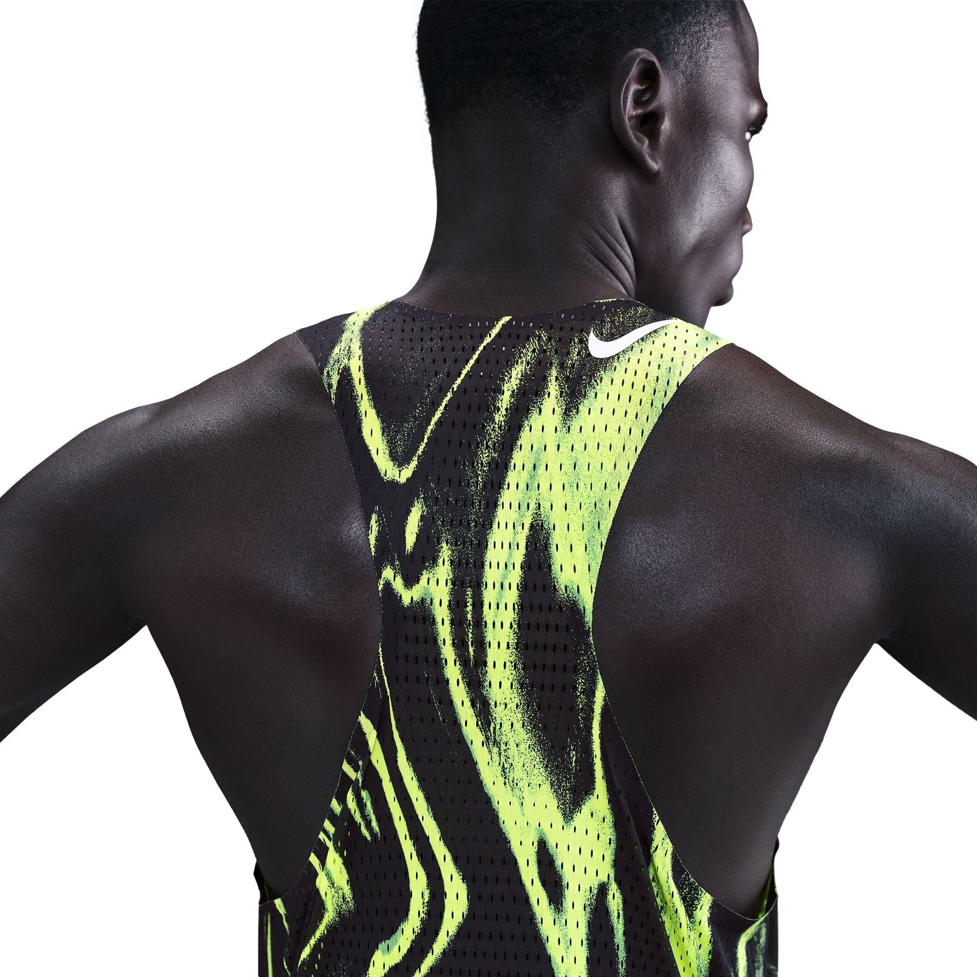 Volt/White - Nike - AeroSwift Dri-FIT Elite Tank Top - 2