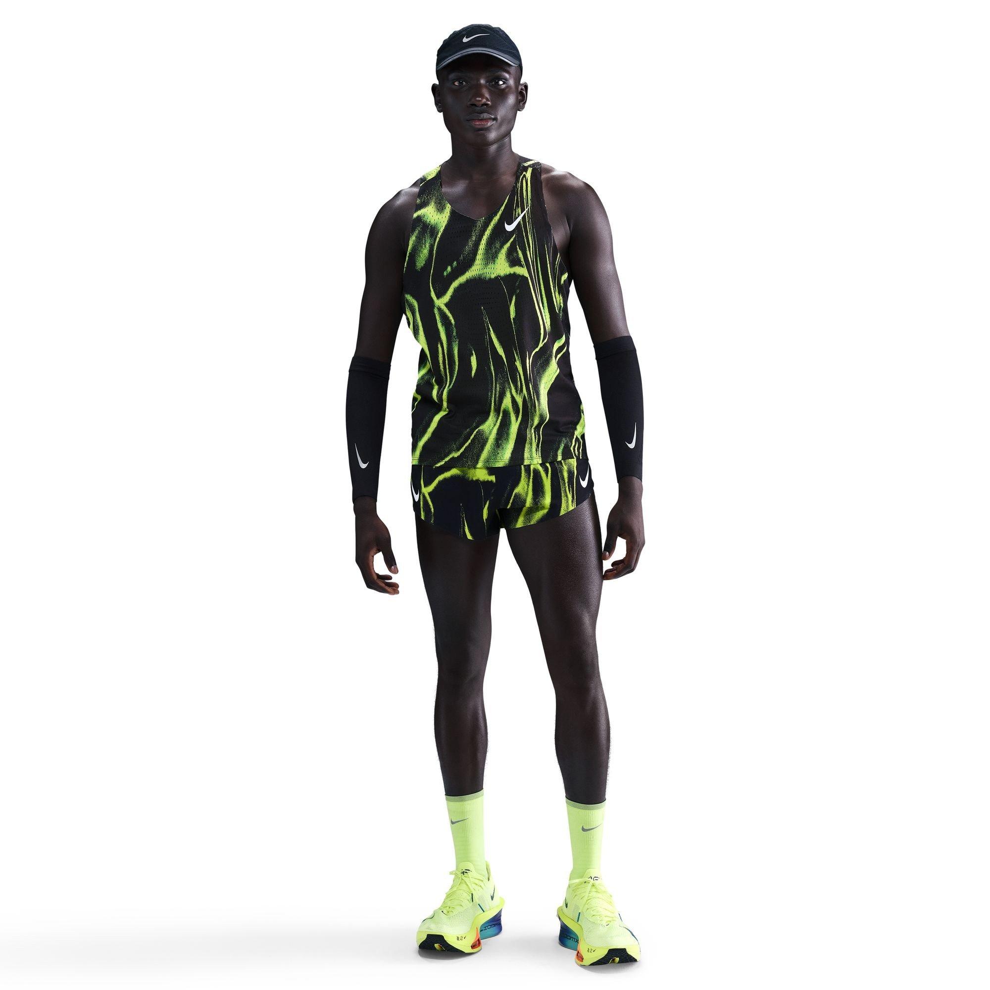 Volt/White - Nike - AeroSwift Dri-FIT Elite Tank Top - 3