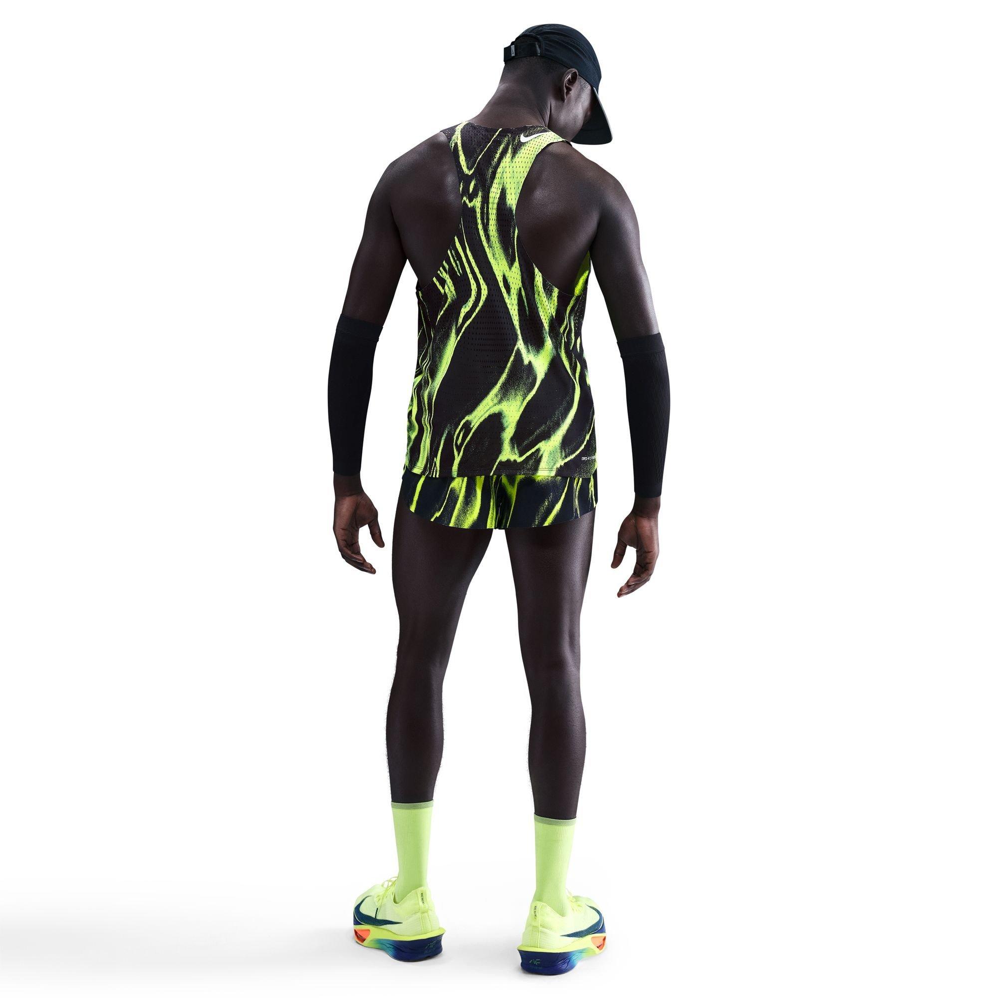 Volt/White - Nike - AeroSwift Dri-FIT Elite Tank Top - 4