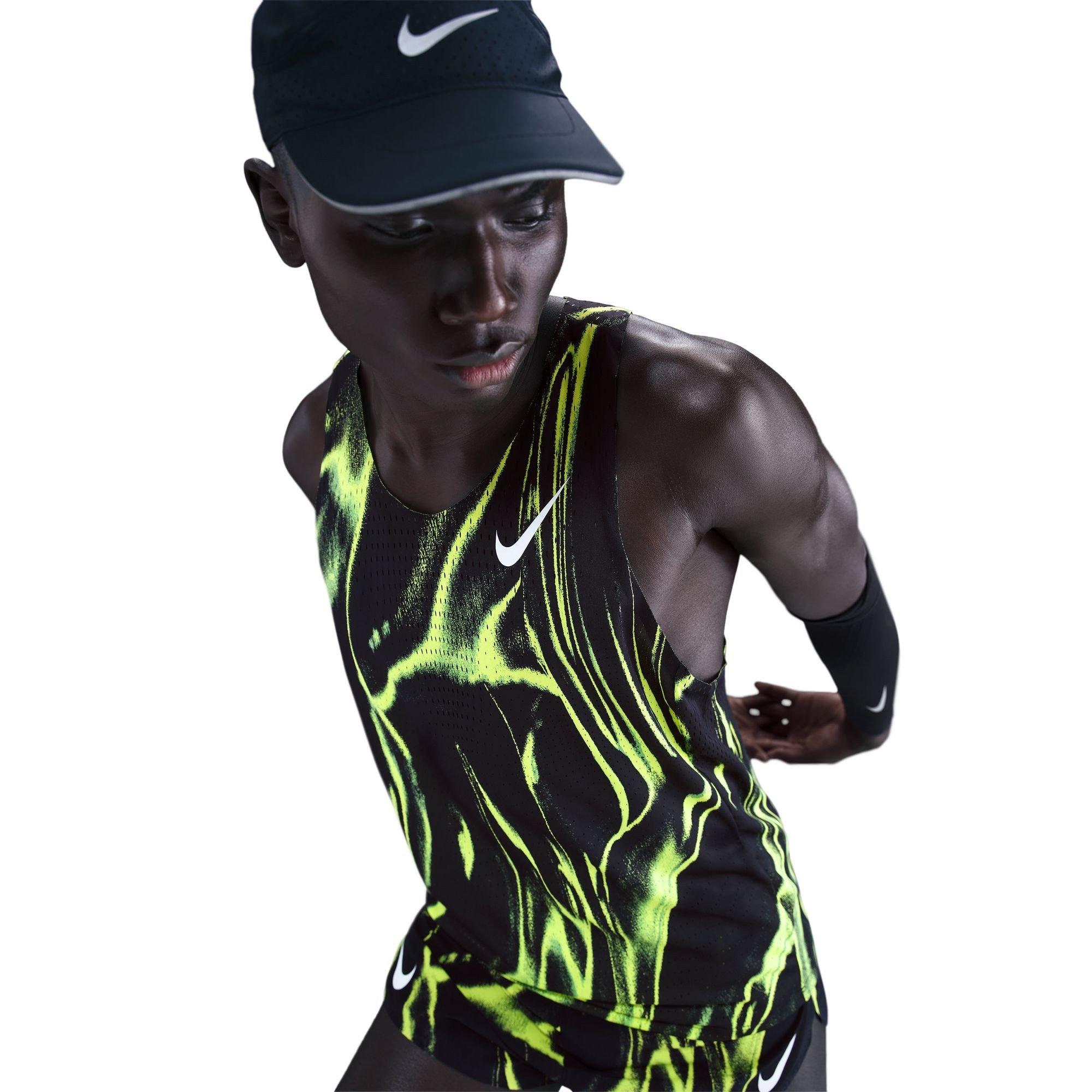 Volt/White - Nike - AeroSwift Dri-FIT Elite Tank Top - 5